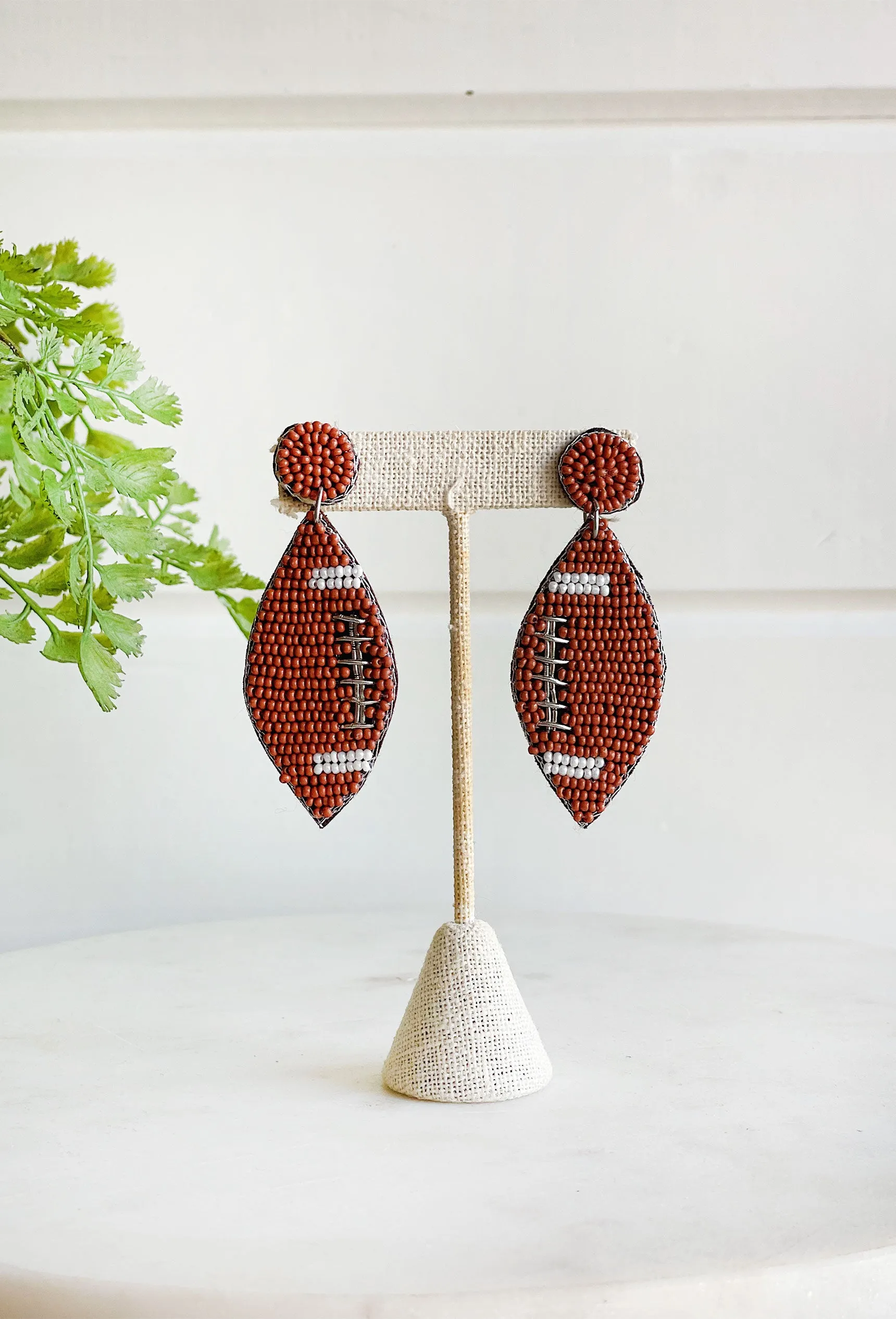 Game Day Beaded Earrings