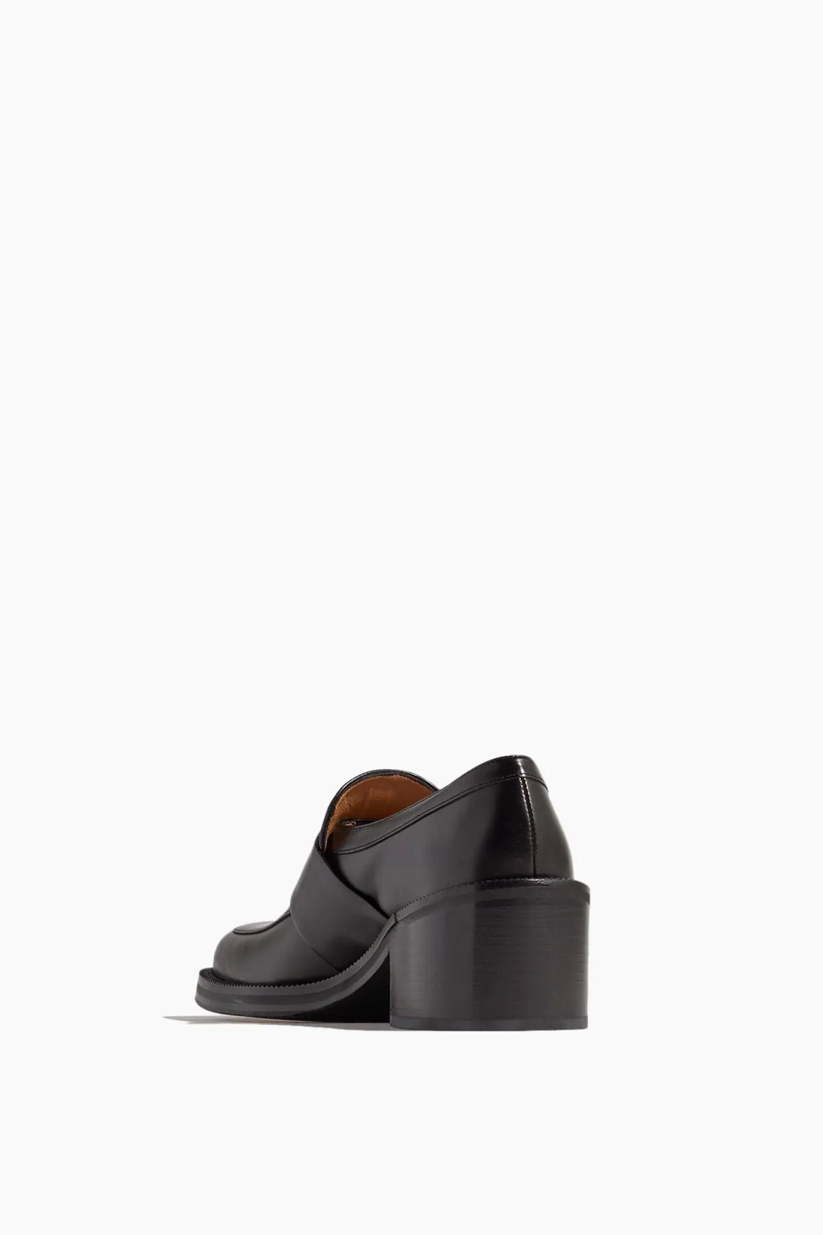 Heeled Loafer in Black