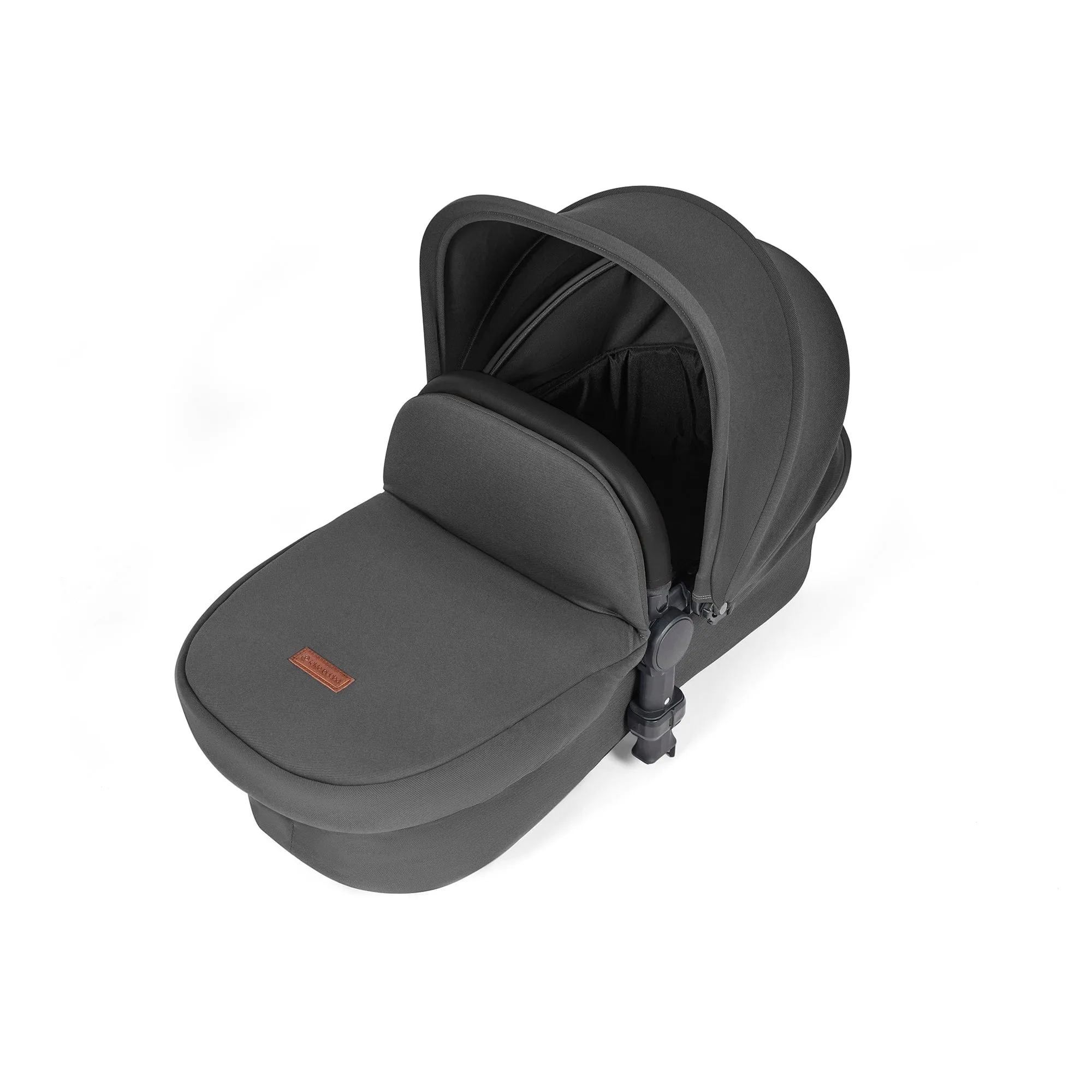 Ickle Bubba Stomp Luxe All-in-One I-Size Travel System With Isofix Base - Black / Charcoal Grey / Black