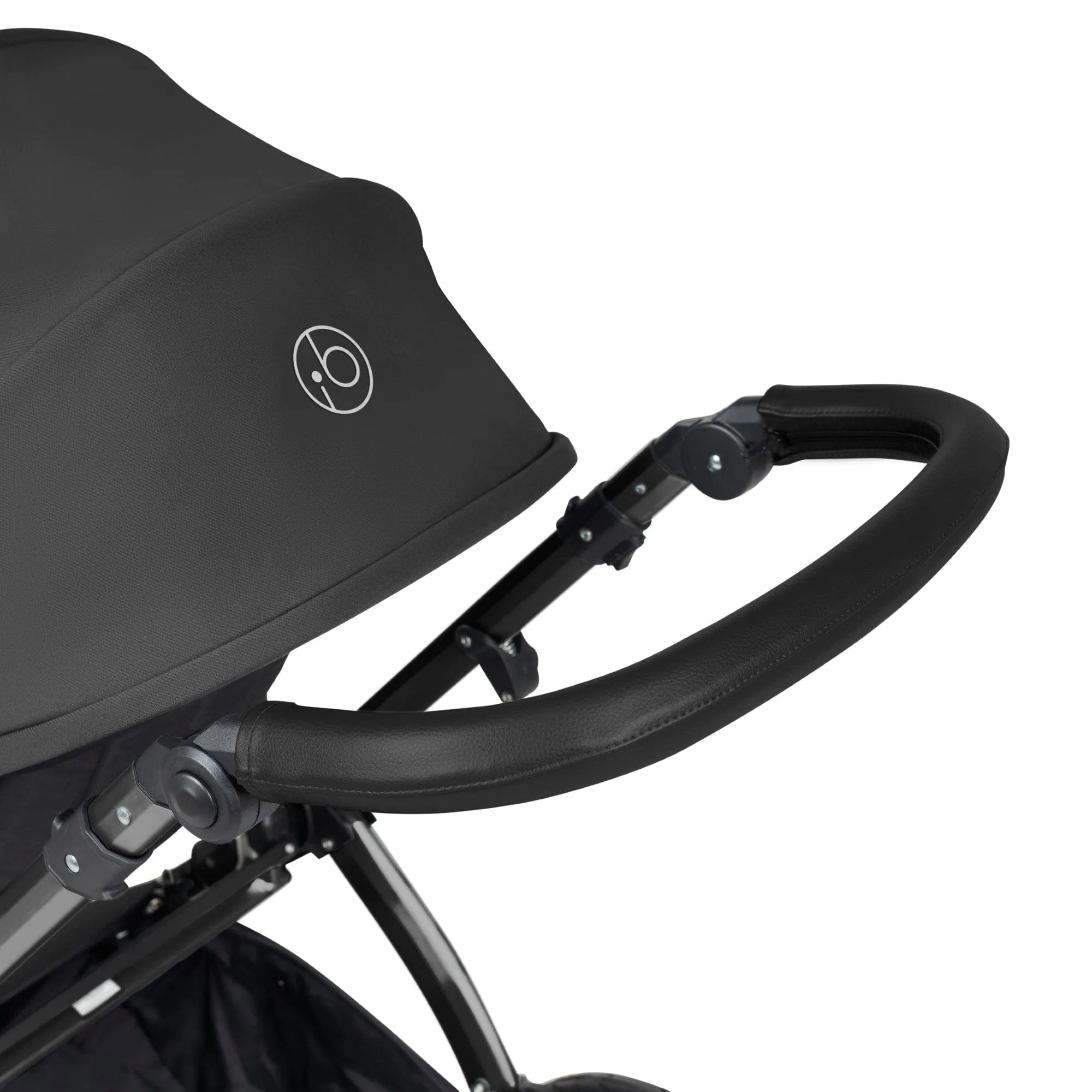 Ickle Bubba Stomp Luxe All-in-One I-Size Travel System With Isofix Base - Black / Charcoal Grey / Black