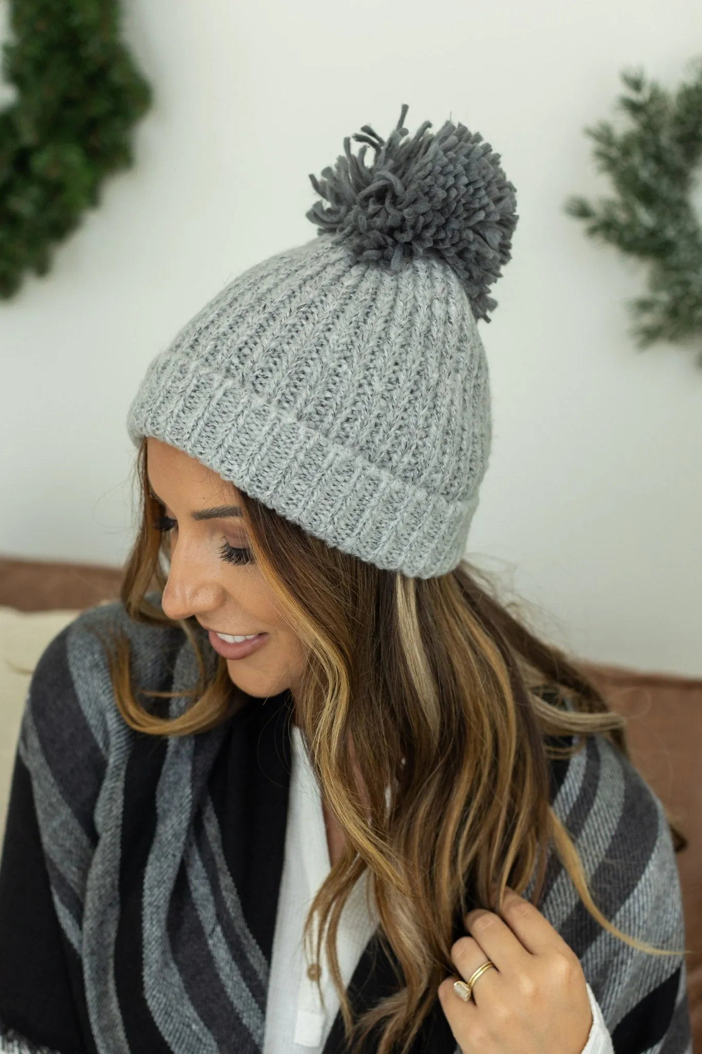 IN STOCK Heathered Gray Beanie