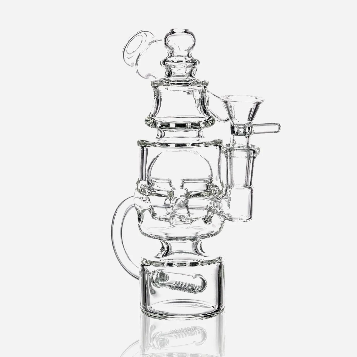 Inline Perc Recycler Water Pipe 6"