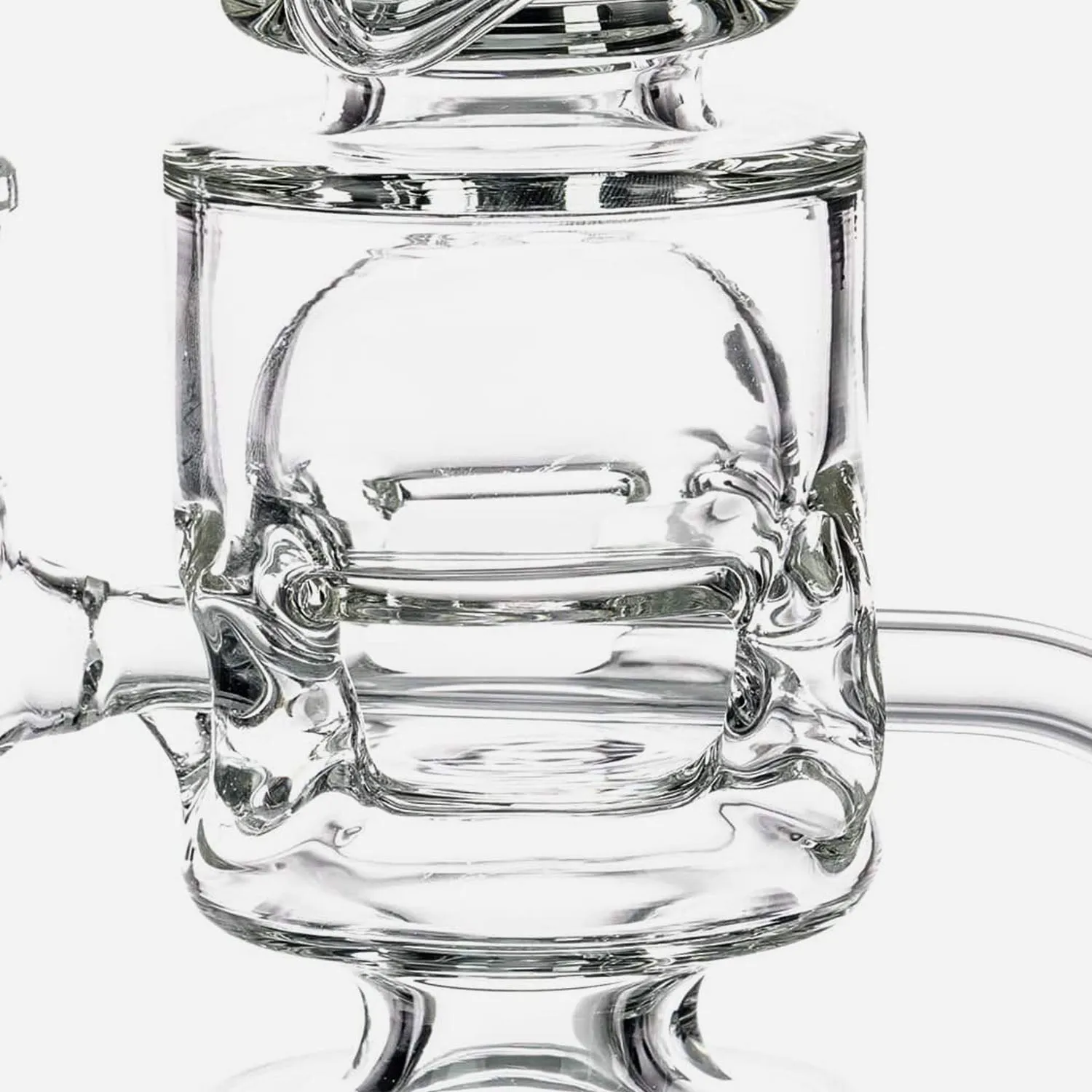 Inline Perc Recycler Water Pipe 6"