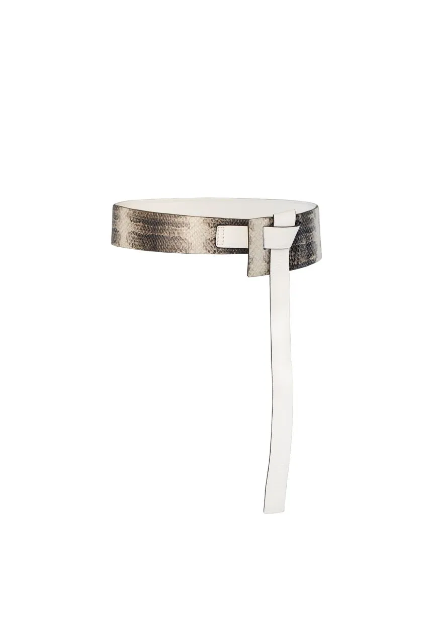 IRIS tie up belt - White mist