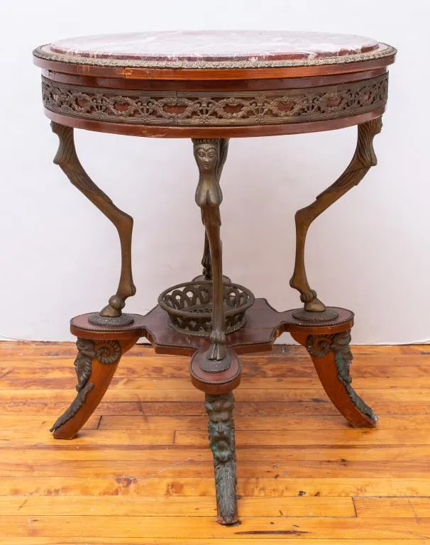 Italian Neoclassical Style Marble Top Center Table