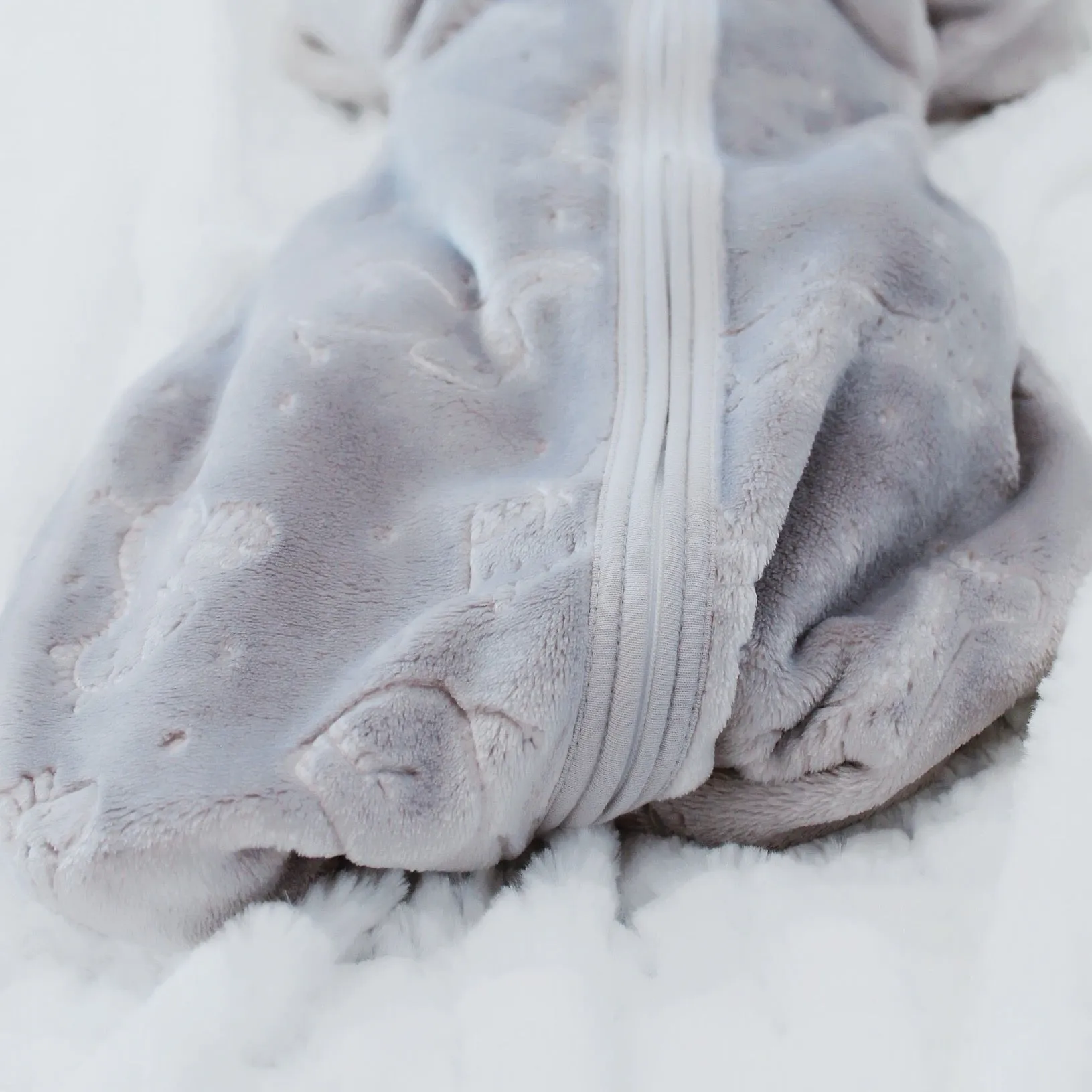 Jungle Plush SleepSack - Silver