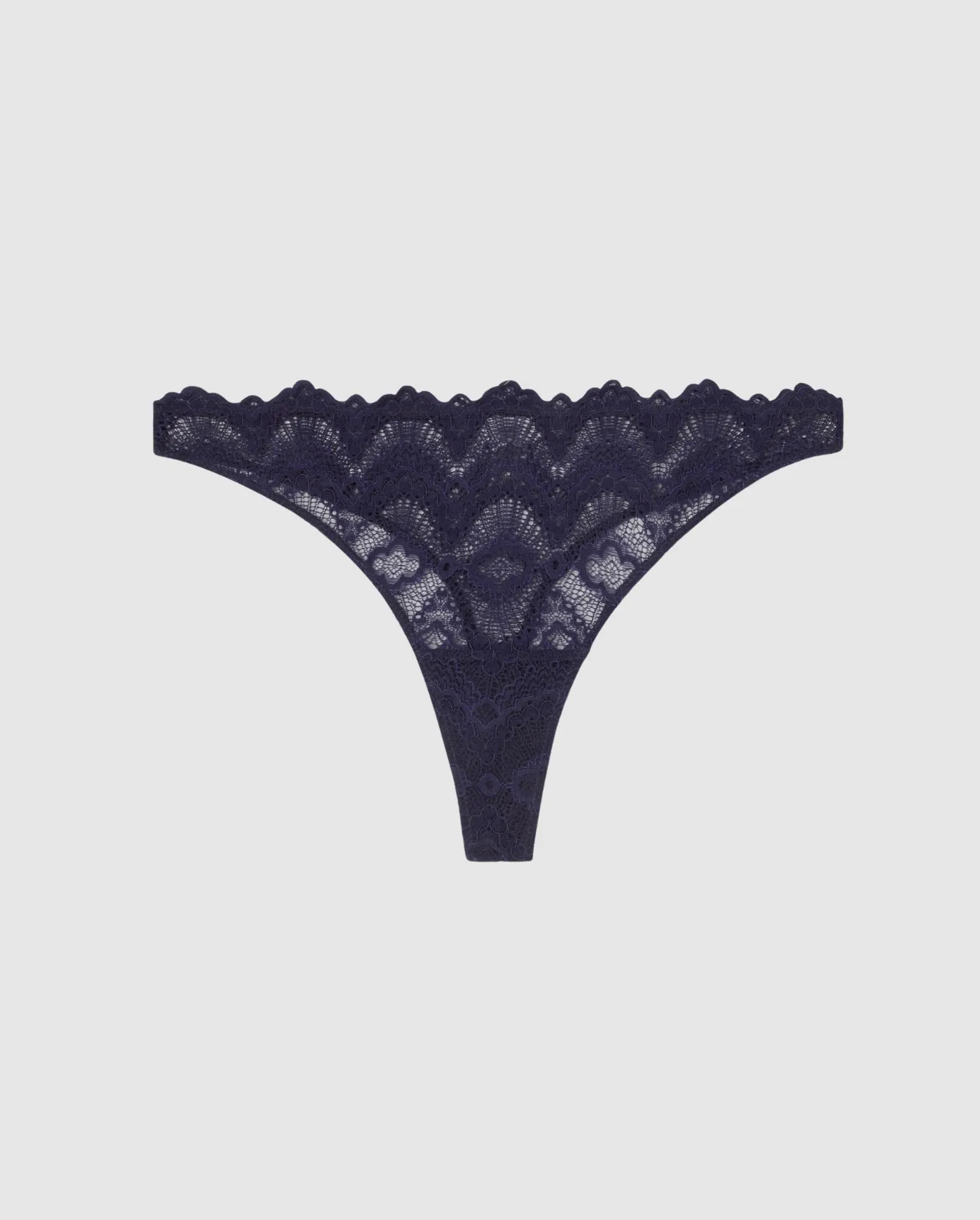 Lace Thong Navy