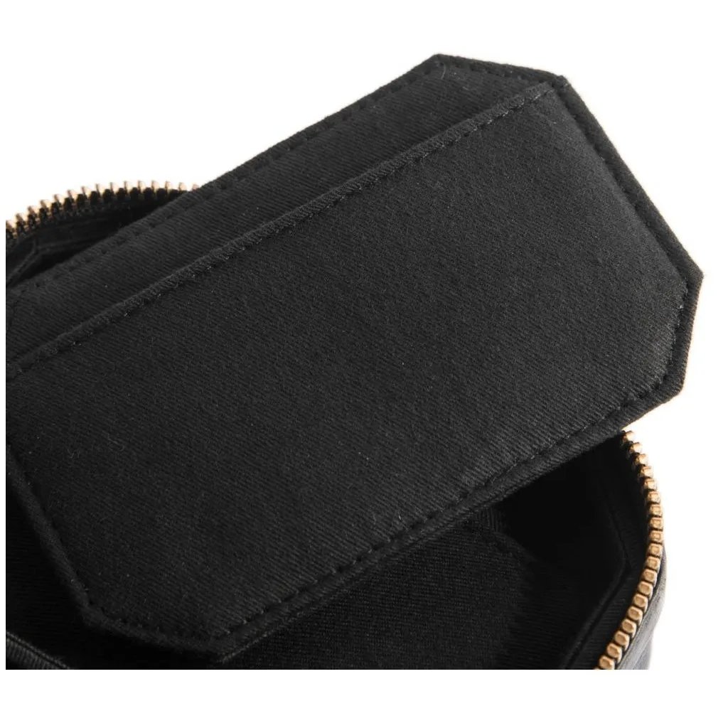 Large jewellery box in leather / 13040 - Black (Nero)