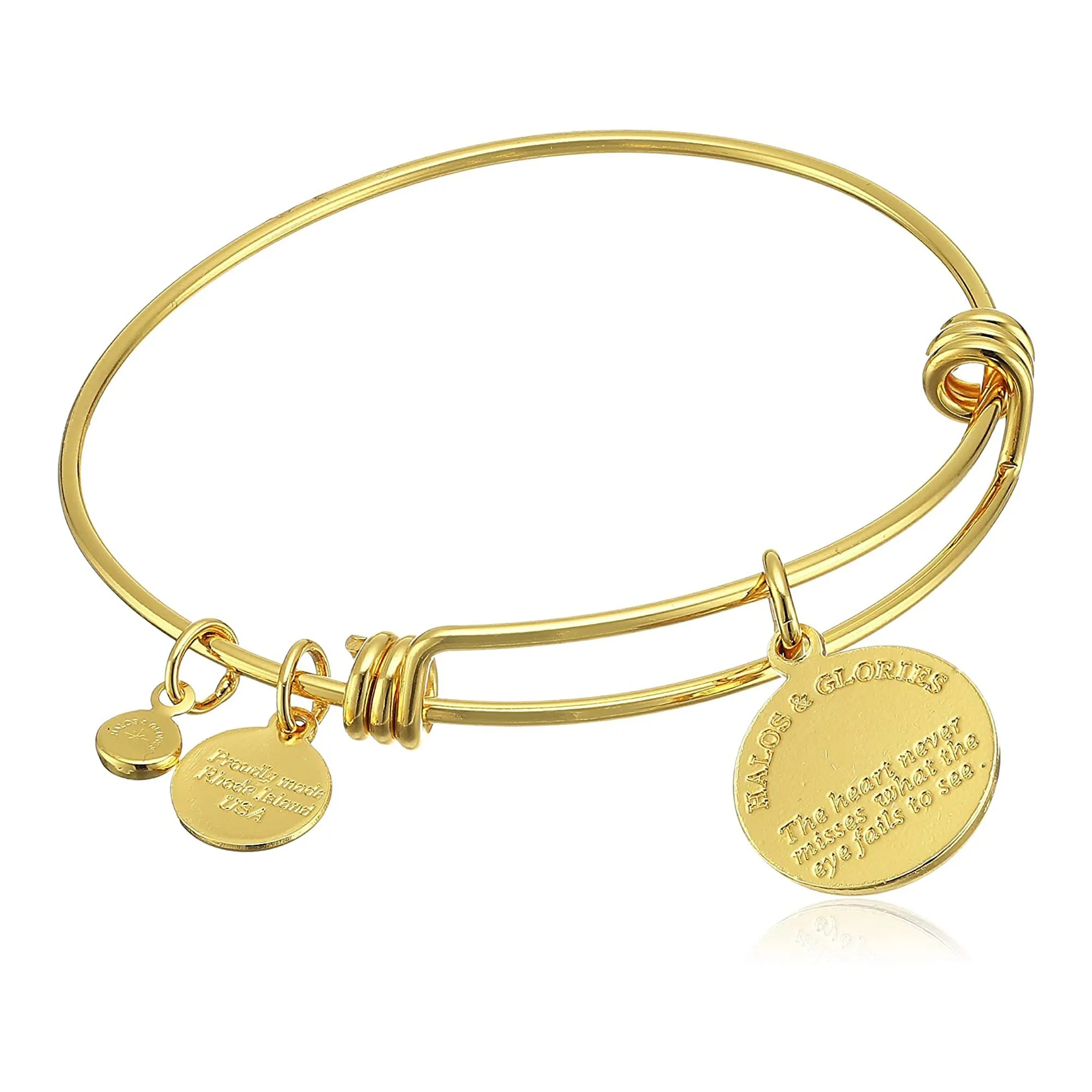 Letter R Charm Bangle, Halos & Glories