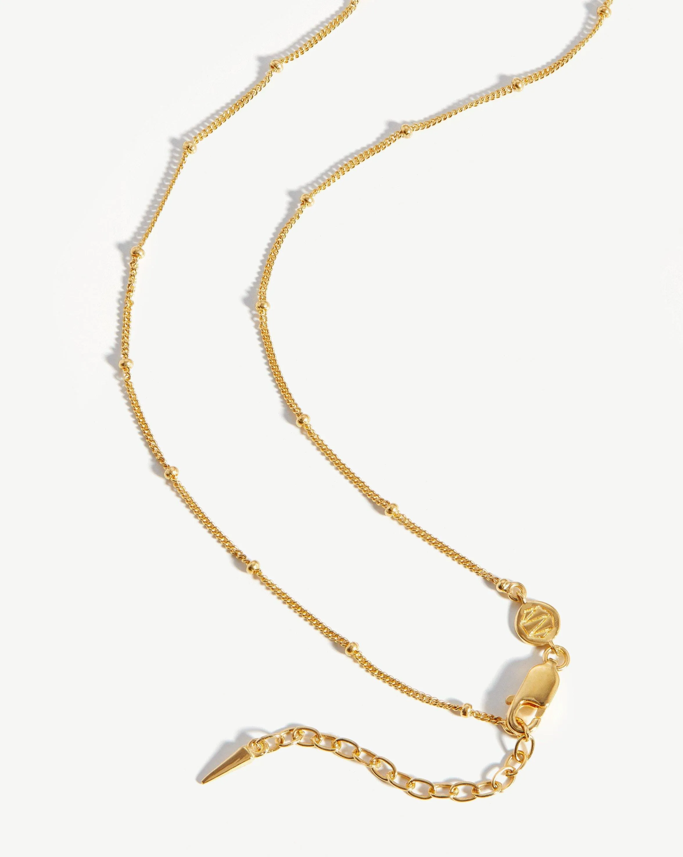 Long Bobble Chain Necklace | 18ct Gold Plated Vermeil