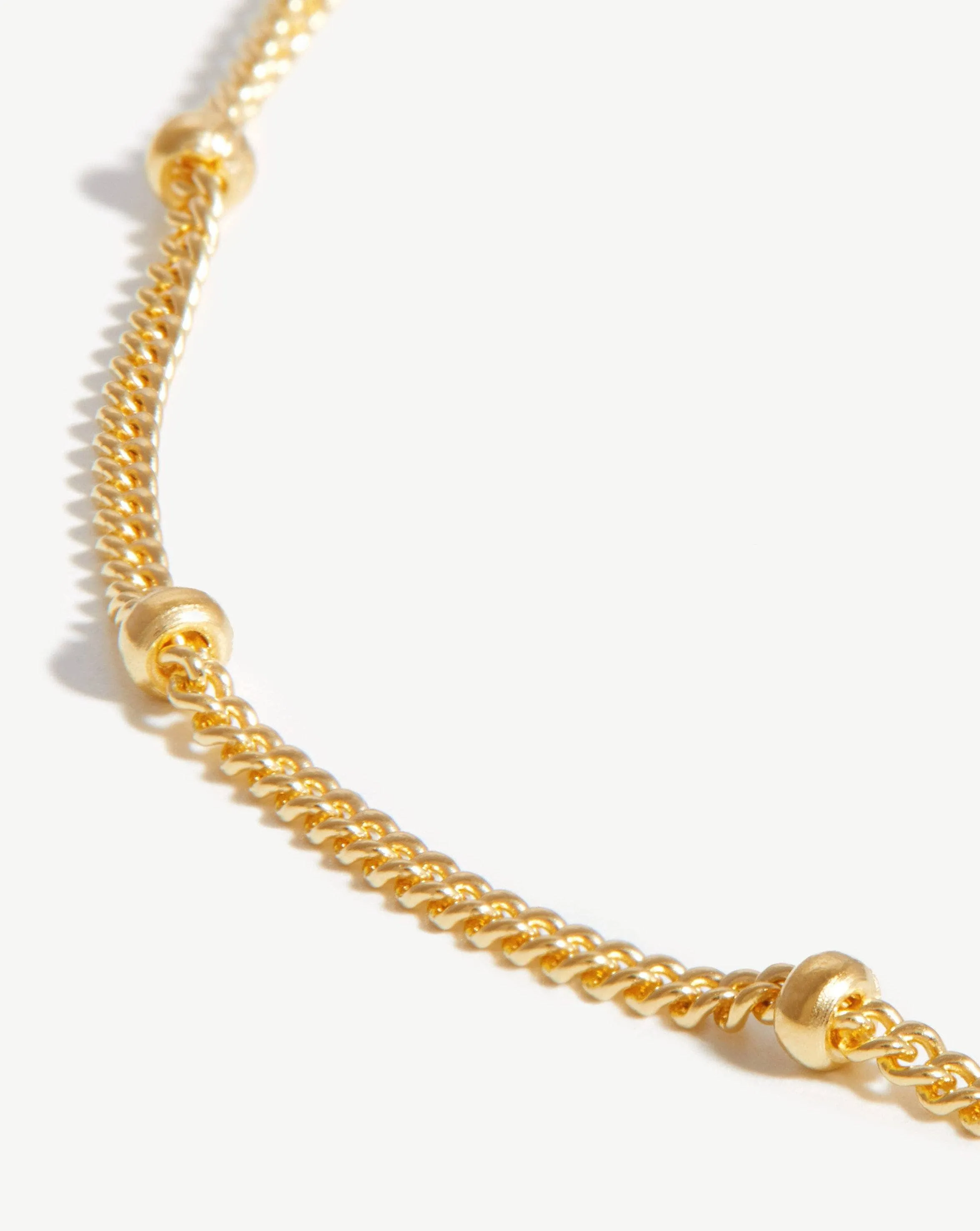 Long Bobble Chain Necklace | 18ct Gold Plated Vermeil