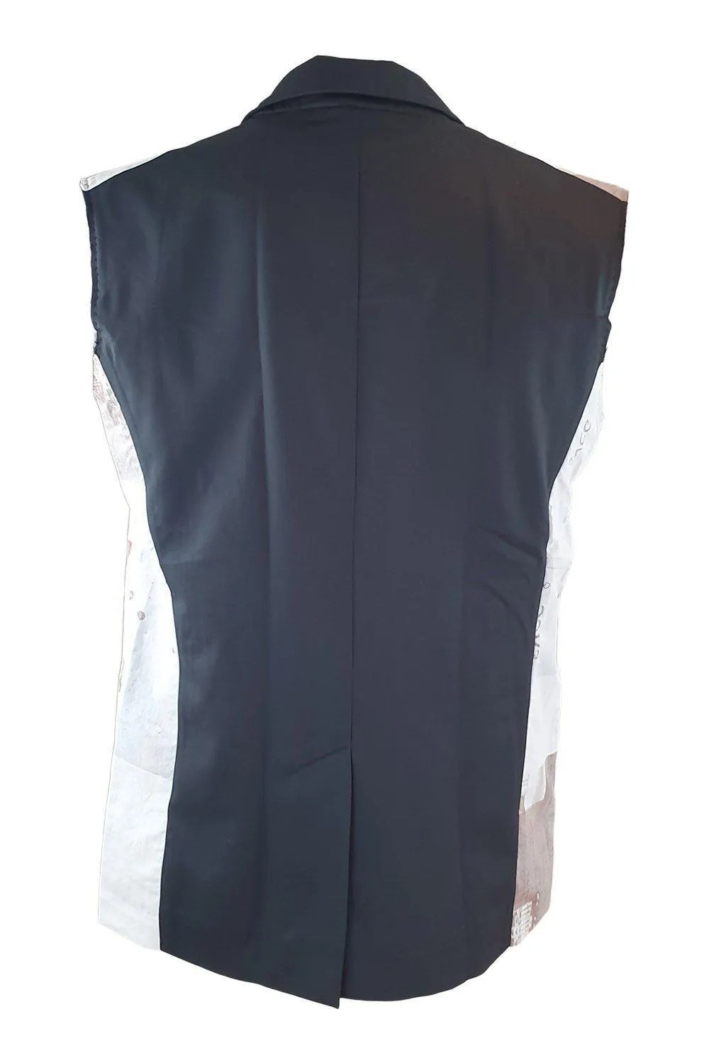 LOU DALTON SS14 Black Sleeveless Blazer (50/L)