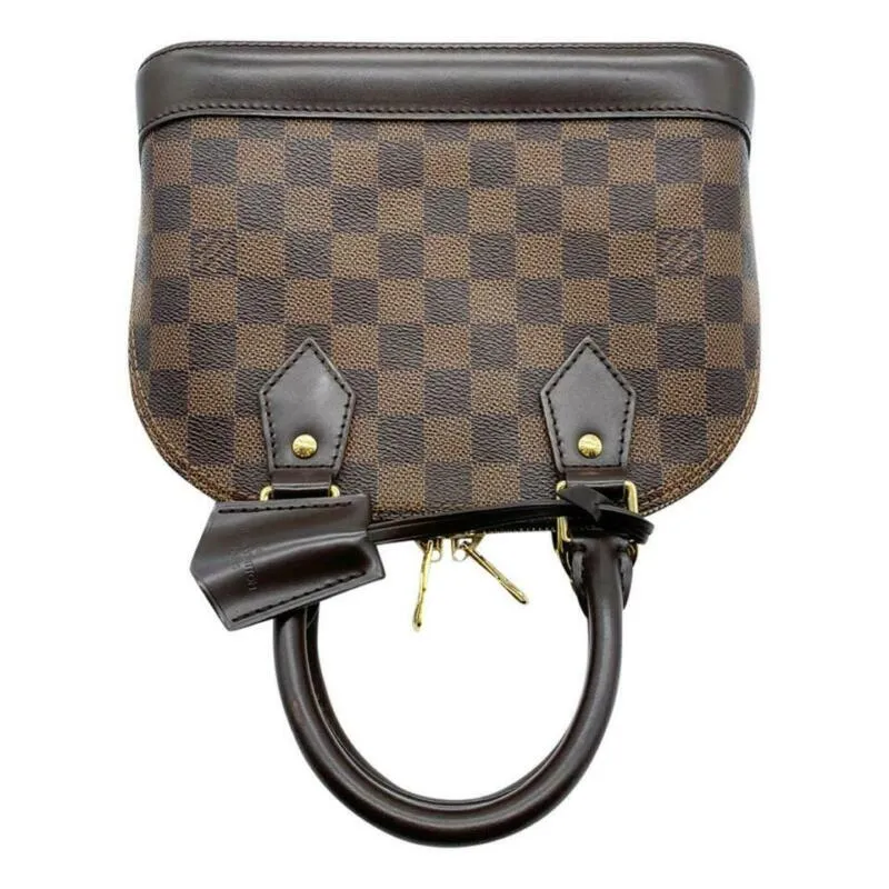 Louis Vuitton Alma Bb Brown Damier Ébène Canvas Cross Body Bag