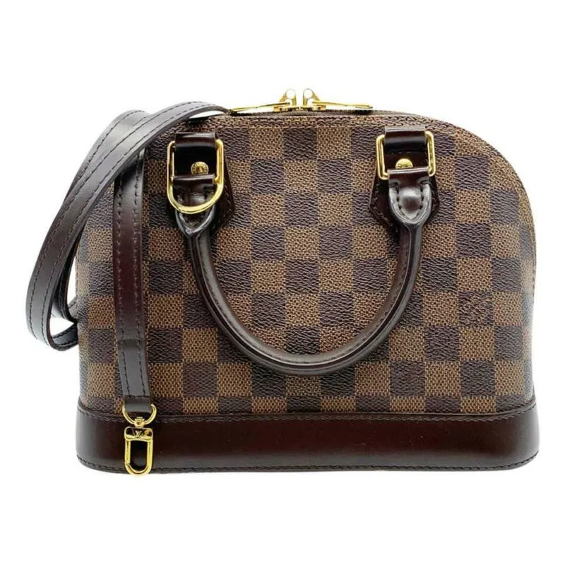 Louis Vuitton Alma Bb Brown Damier Ébène Canvas Cross Body Bag