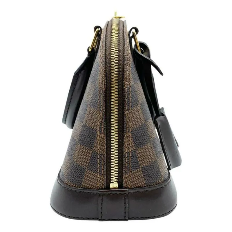 Louis Vuitton Alma Bb Brown Damier Ébène Canvas Cross Body Bag