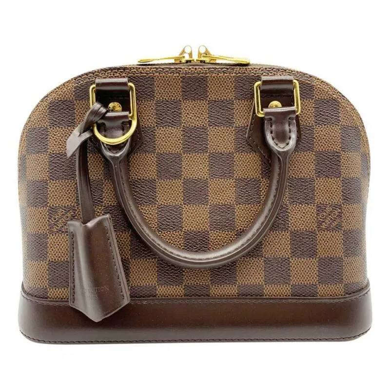 Louis Vuitton Alma Bb Brown Damier Ébène Canvas Cross Body Bag