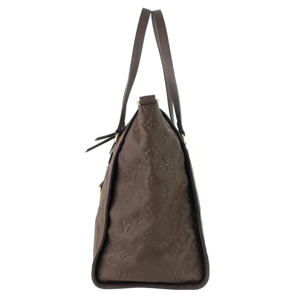 Louis Vuitton Brown Lumineuse Empreinte Leather Two-Way Tote Bag