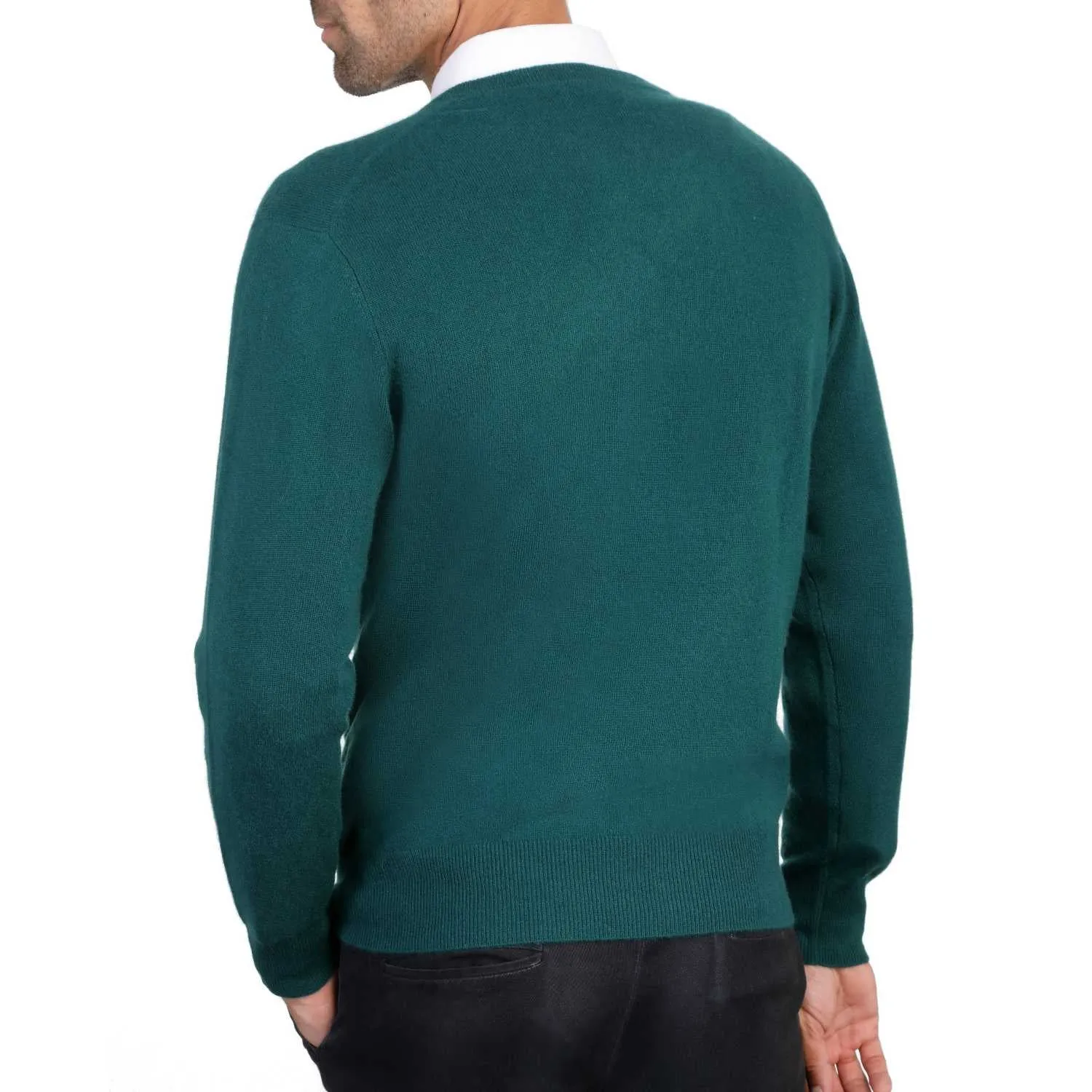 Mens Cashmere V Neck Jumper