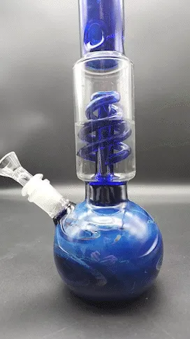 Milky Fade Water Pipe w/ Coil Perc | 11.75 |14mm