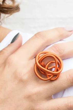 MONICA KREXA SCRUNCH RING ORANGE