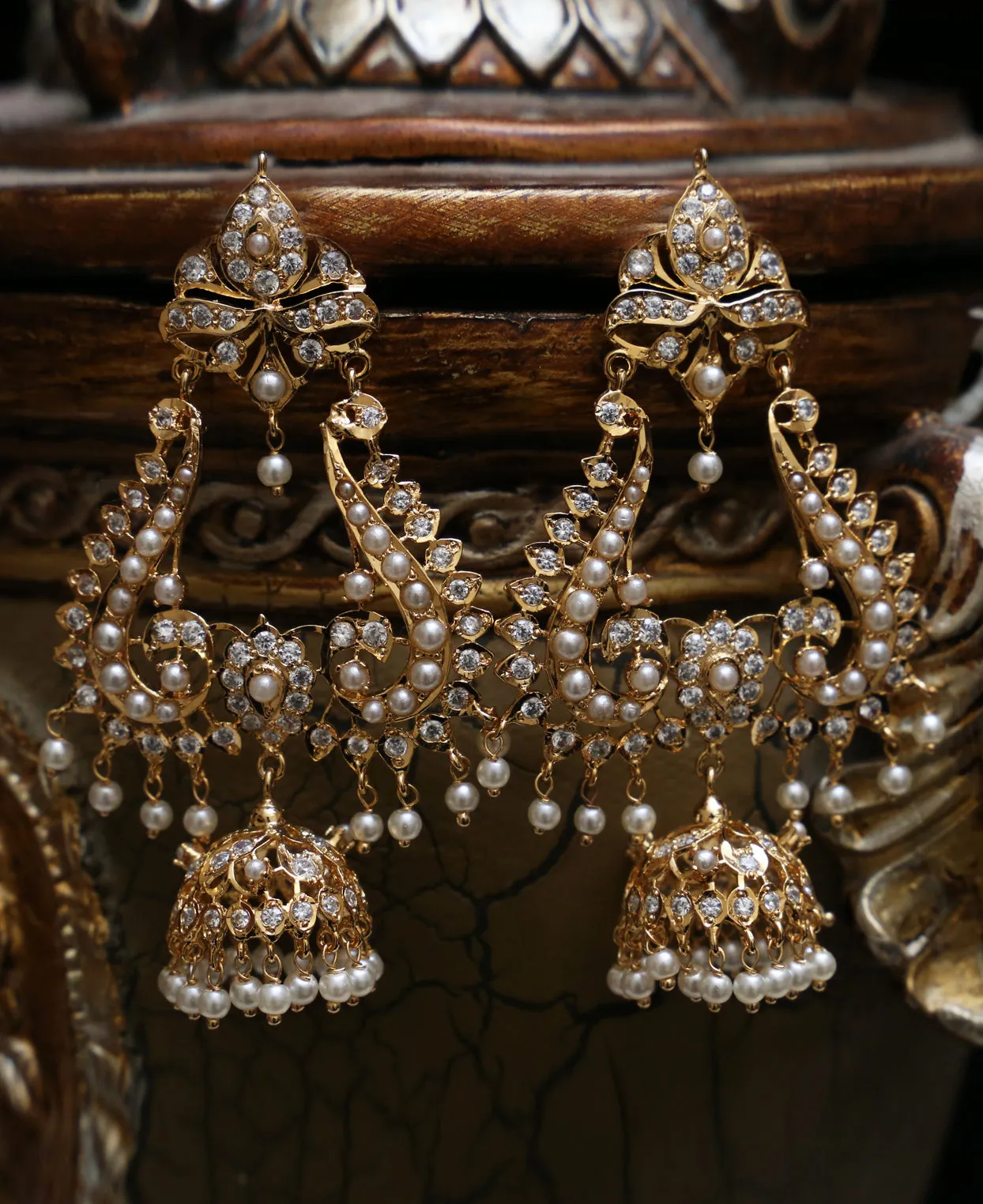 Nawabi Pearl Bali Jhumka