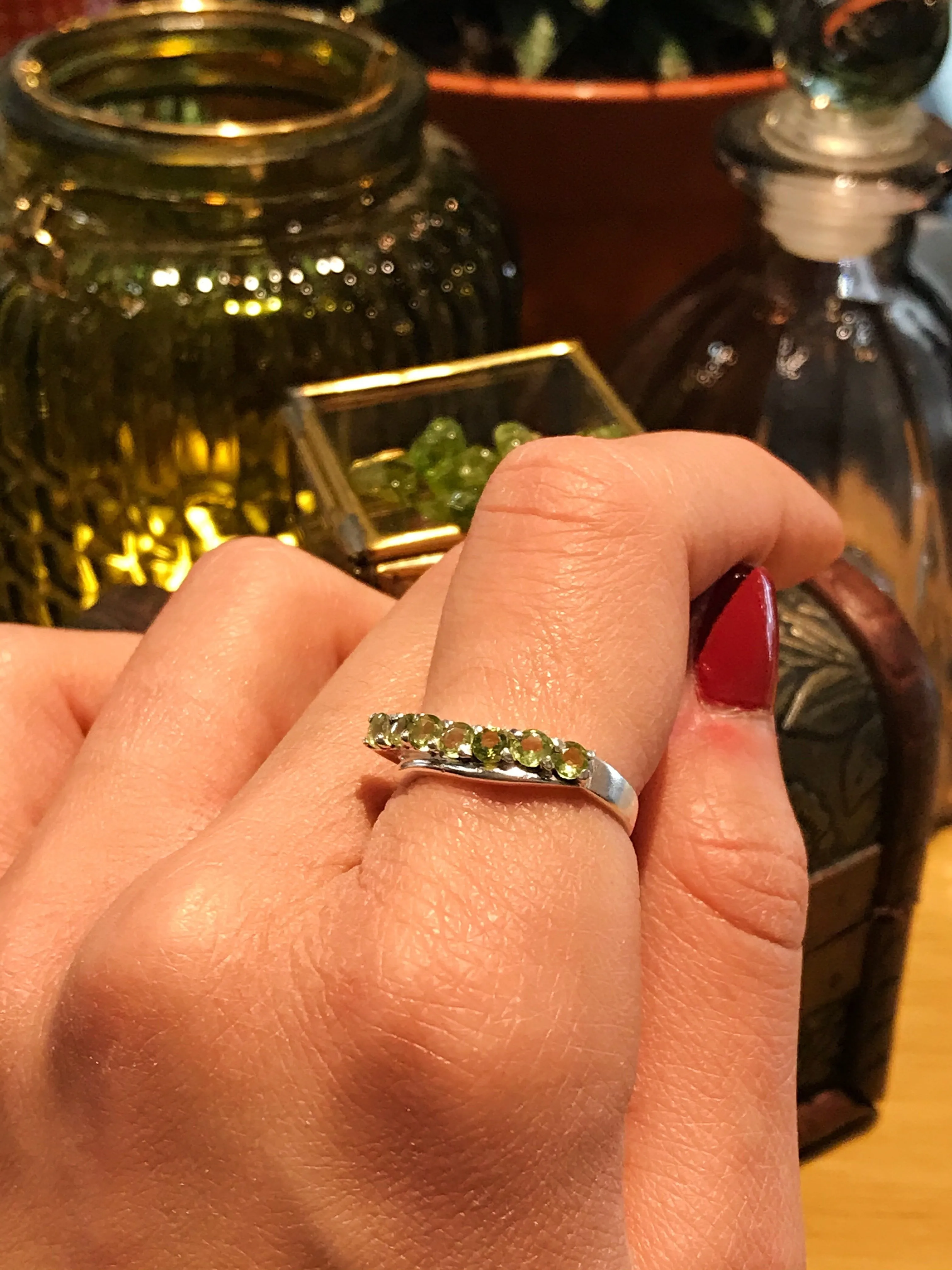 Peridot Nicias Ring (US 7.5)