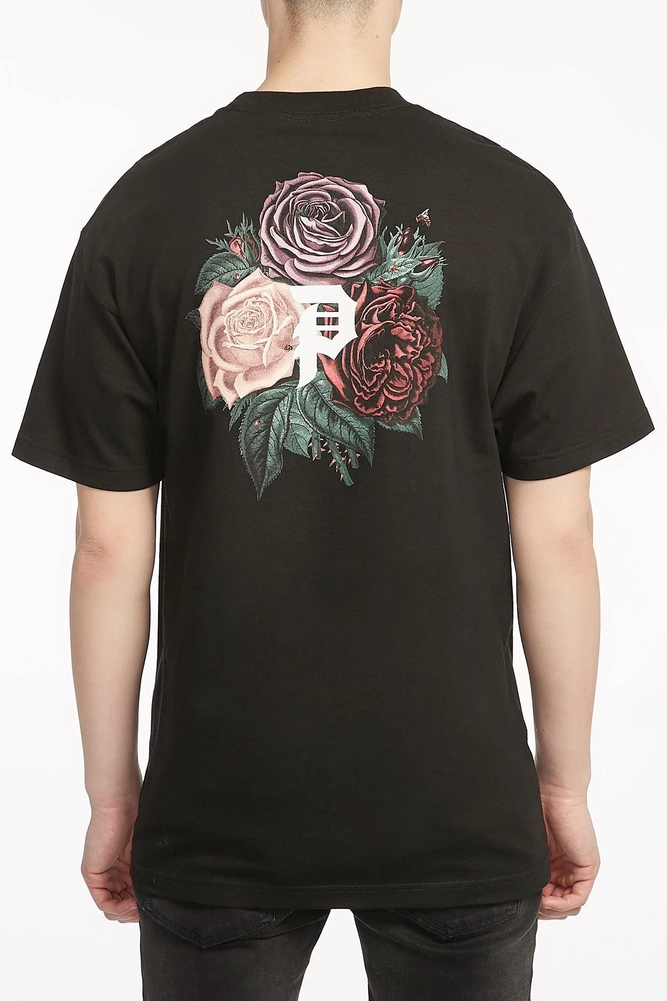 Primitive Guys Black Bloom Short Sleeve Graphic Tee