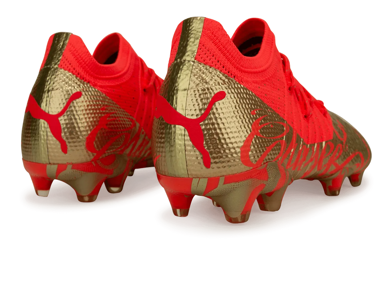 PUMA Men's Future 1.4 Neymar Jr FG/AG Fiery Coral/Gold