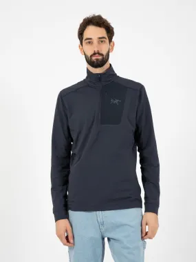 Rho Lt Zip Neck M Black Sapphire