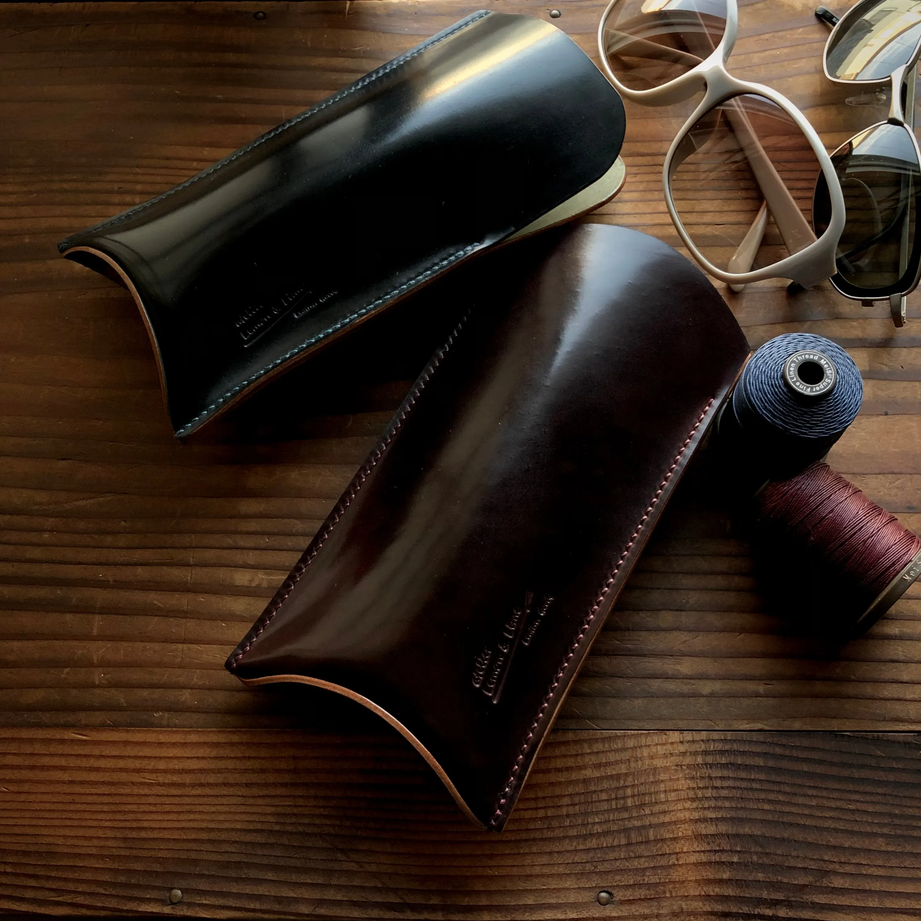 Shell Glasses Case【Horween】シェルコードバンのメガネケース