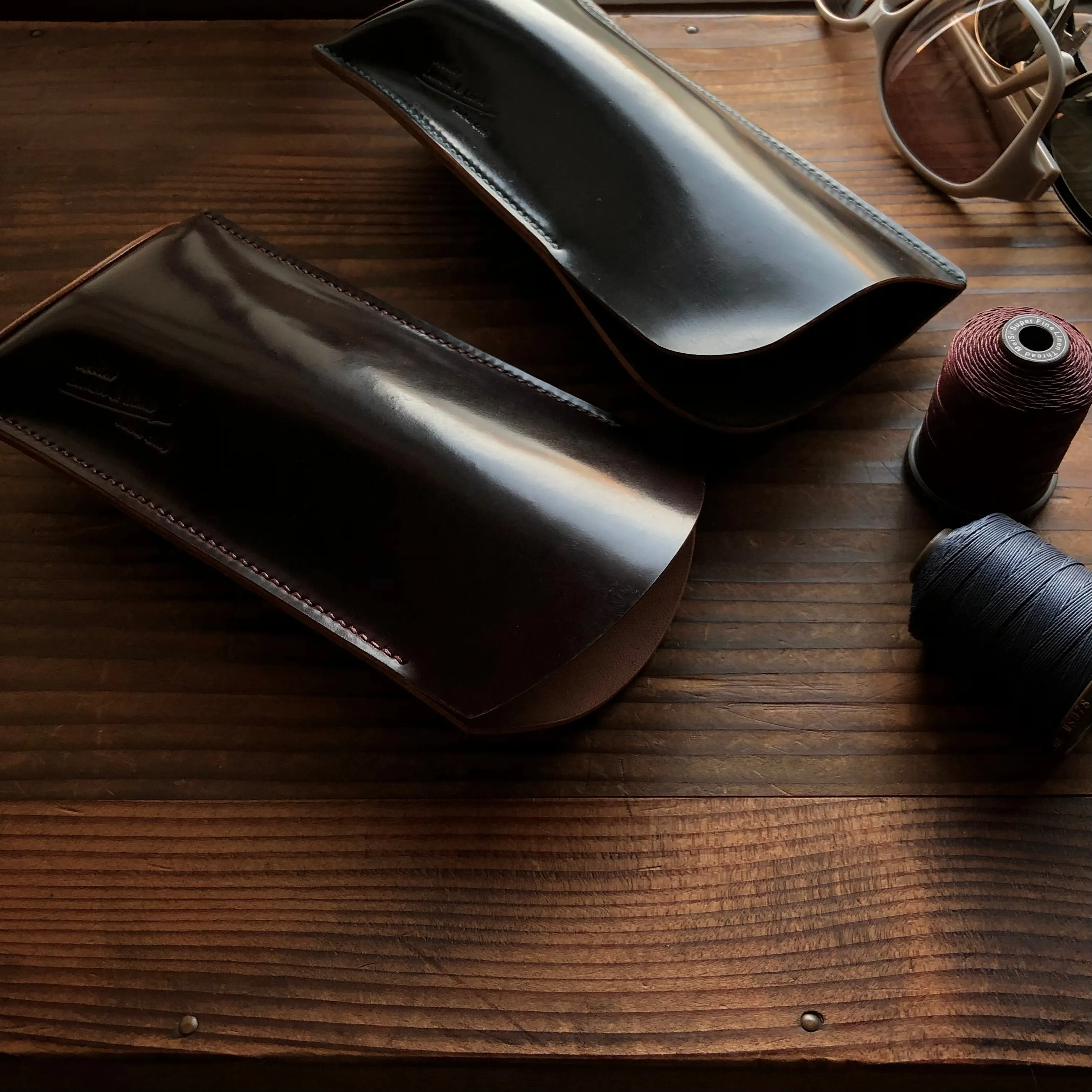 Shell Glasses Case【Horween】シェルコードバンのメガネケース