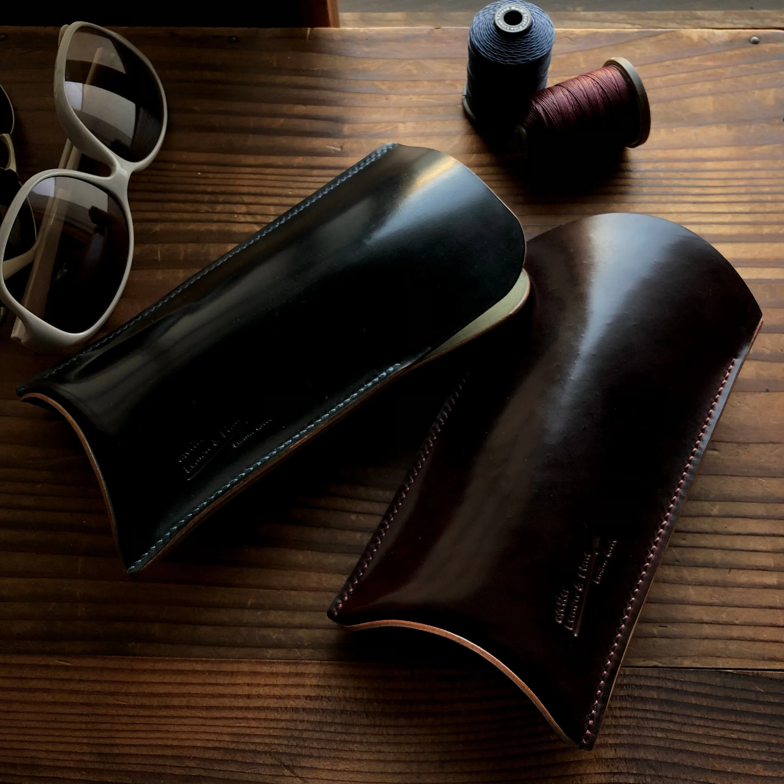 Shell Glasses Case【Horween】シェルコードバンのメガネケース