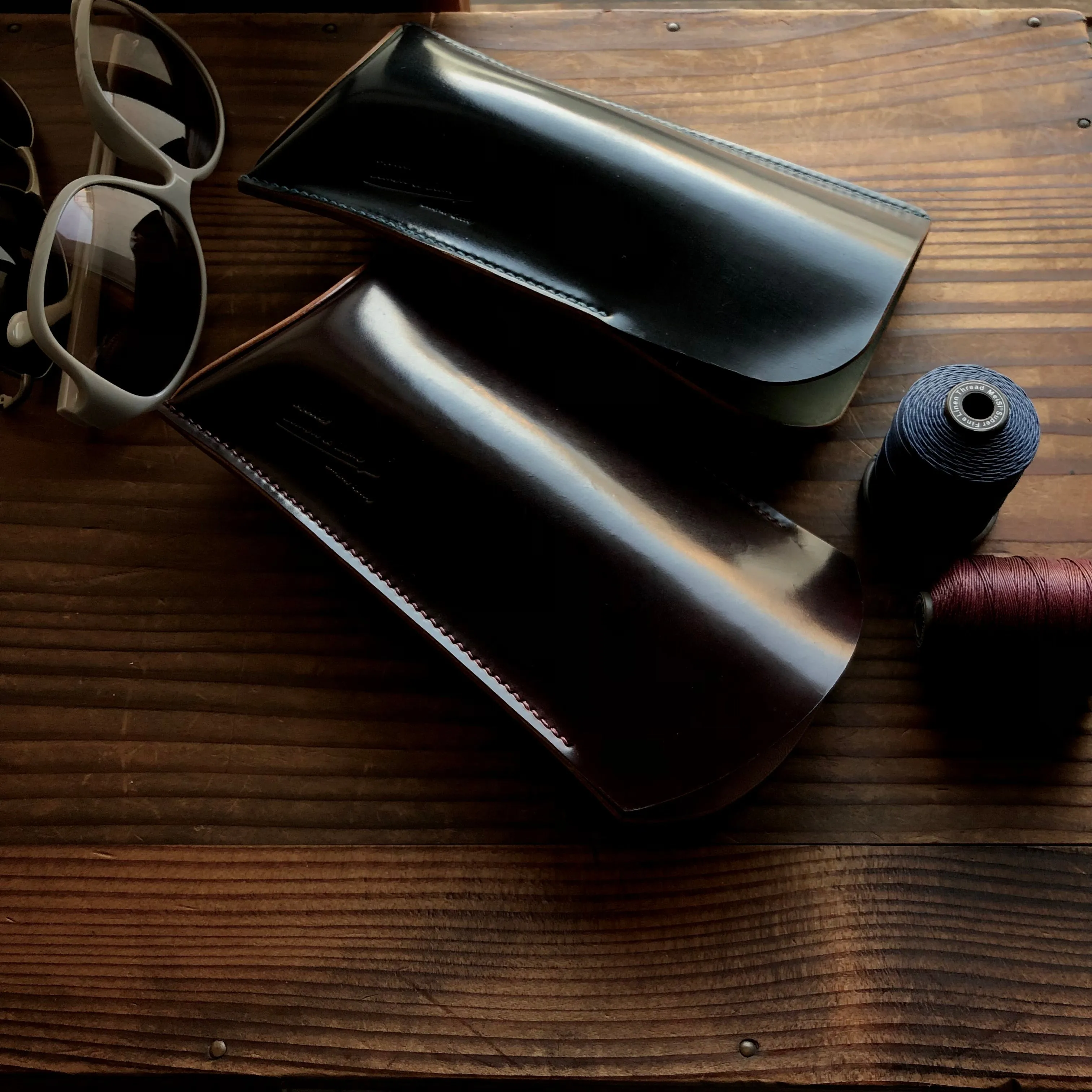 Shell Glasses Case【Horween】シェルコードバンのメガネケース