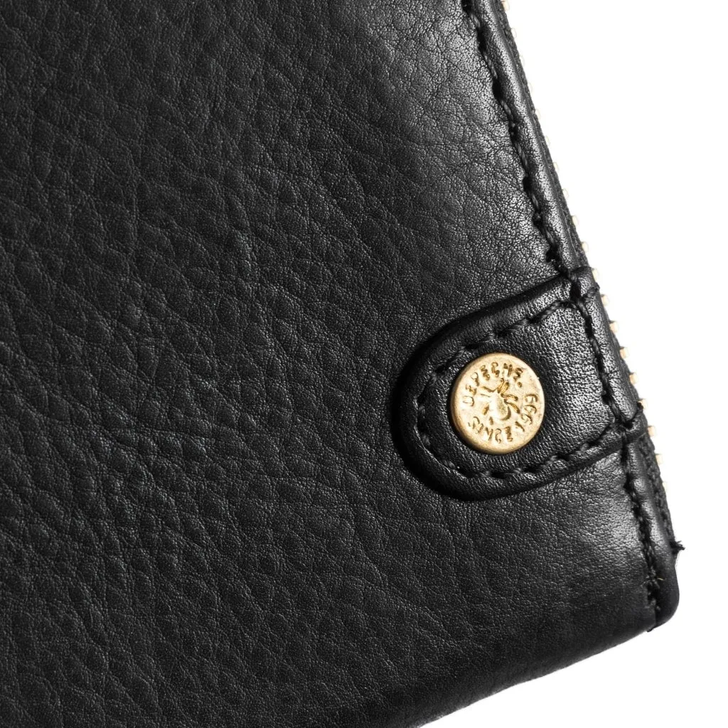 Small simple wallet in soft leather / 14194 - Black (Nero)