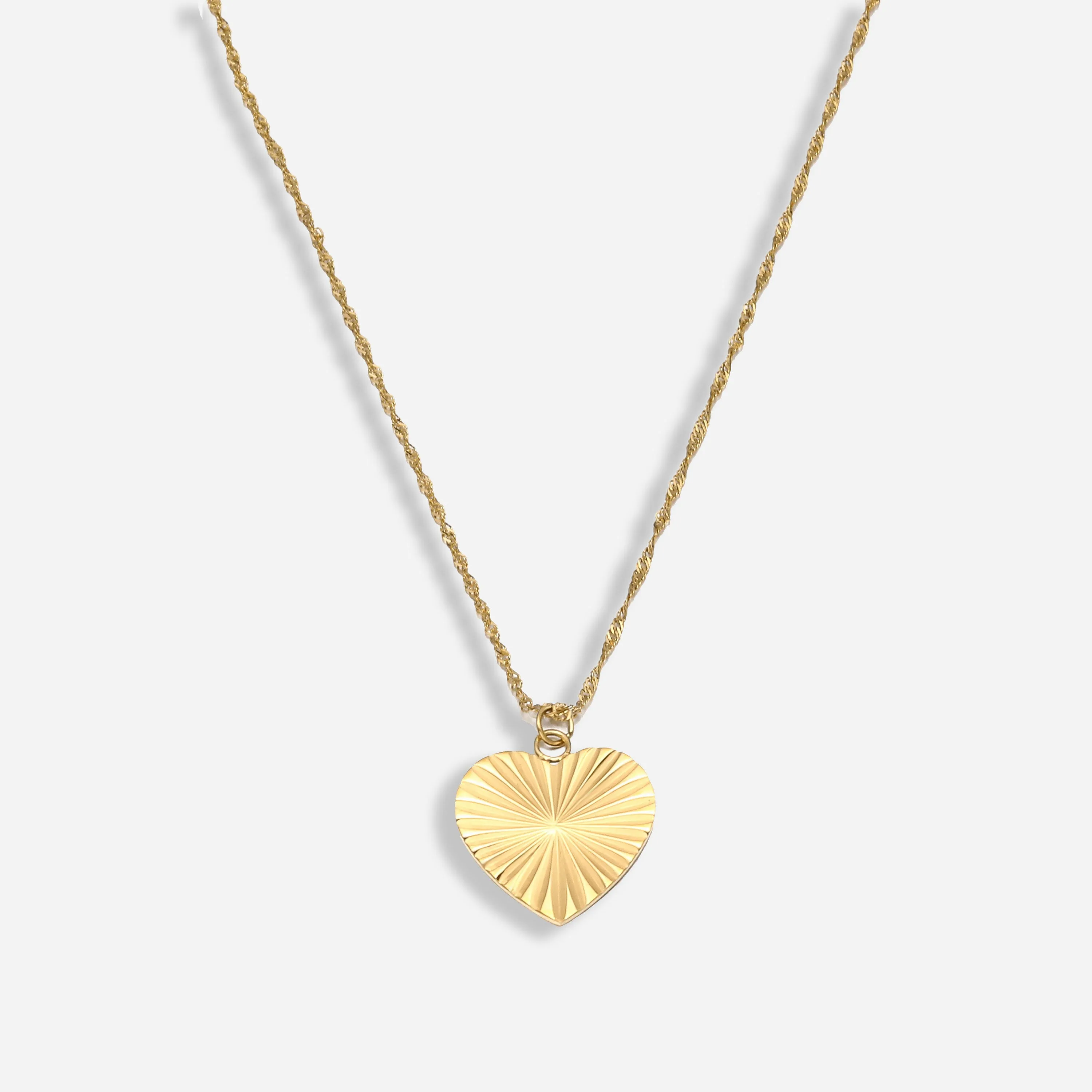 Sunburst Heart Necklace