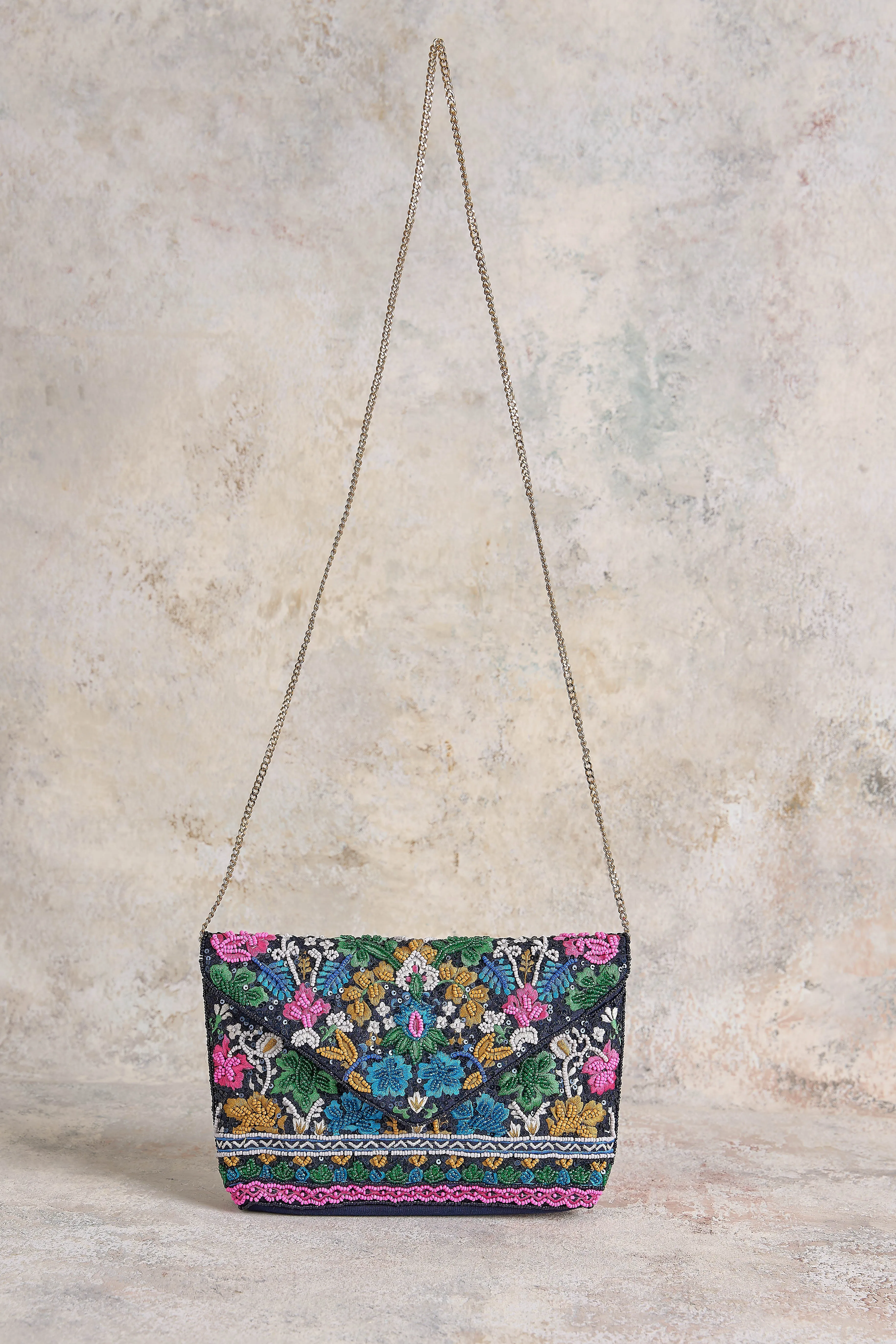 Tapestry Beaded Bag