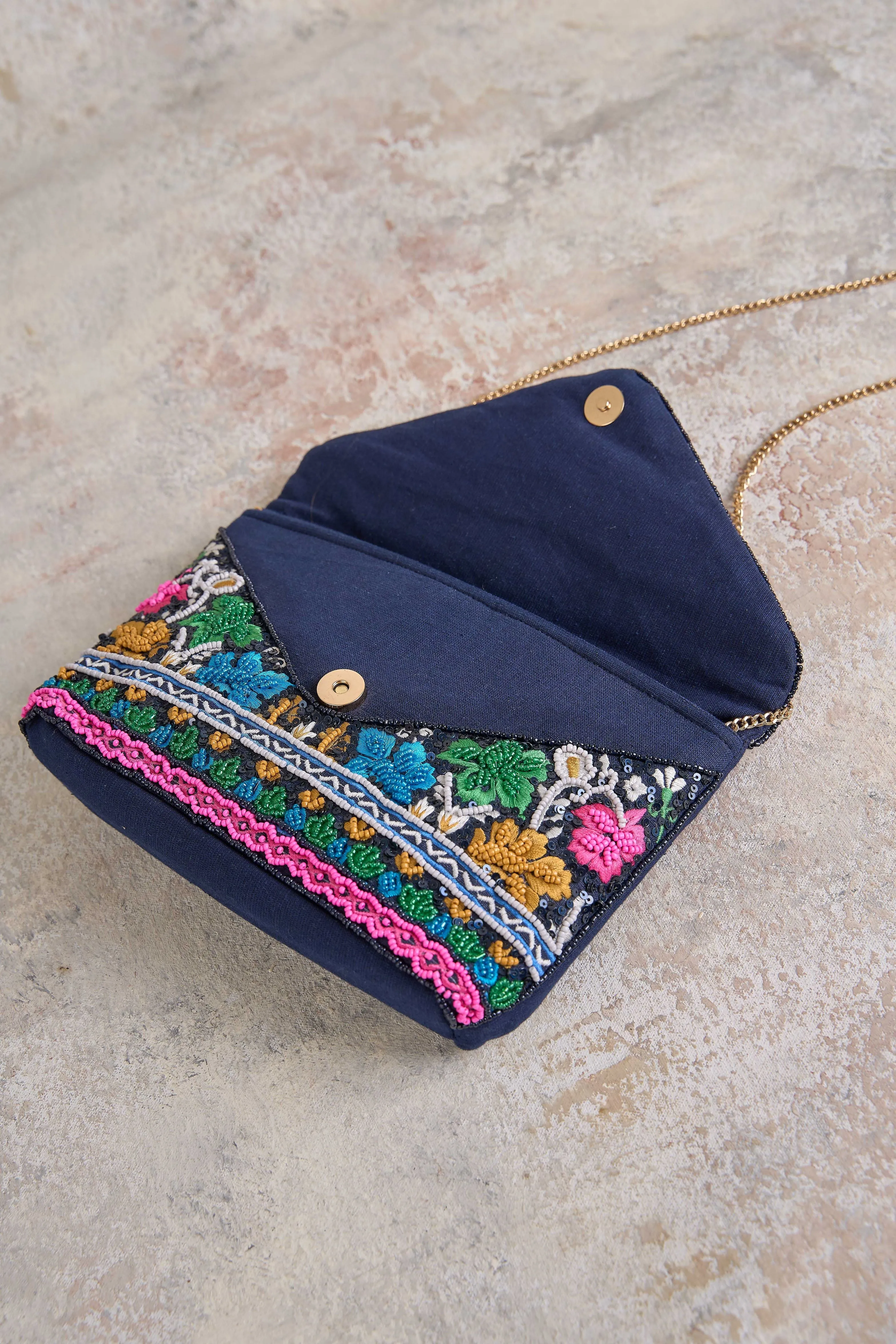 Tapestry Beaded Bag