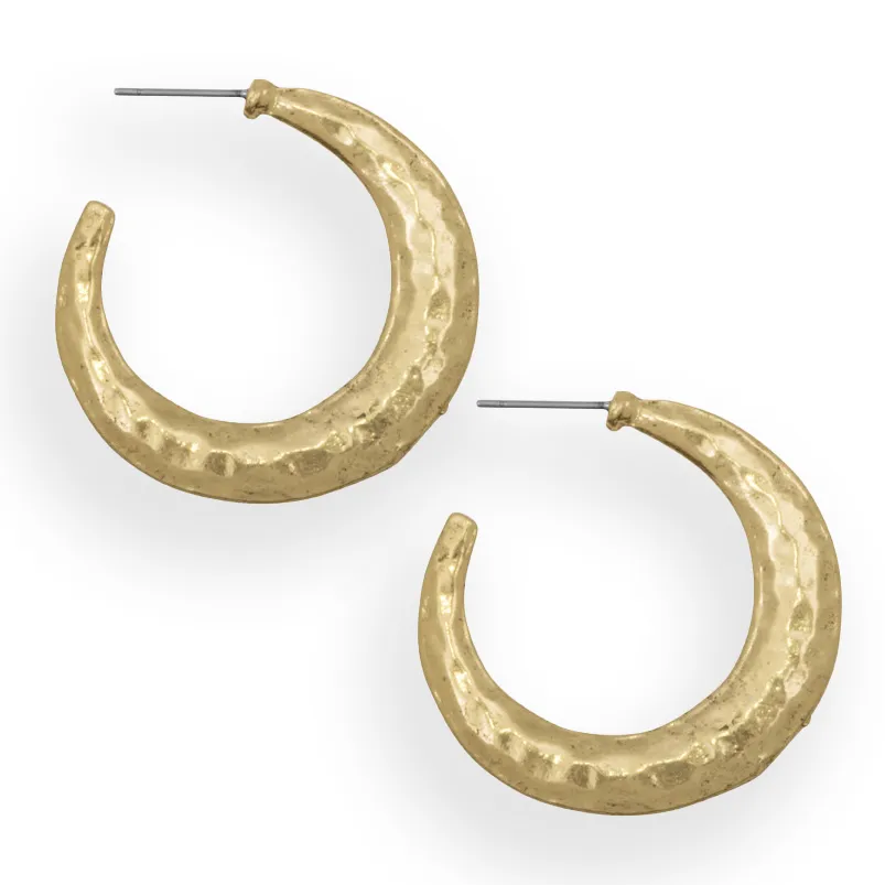 Textured hoop Earrings