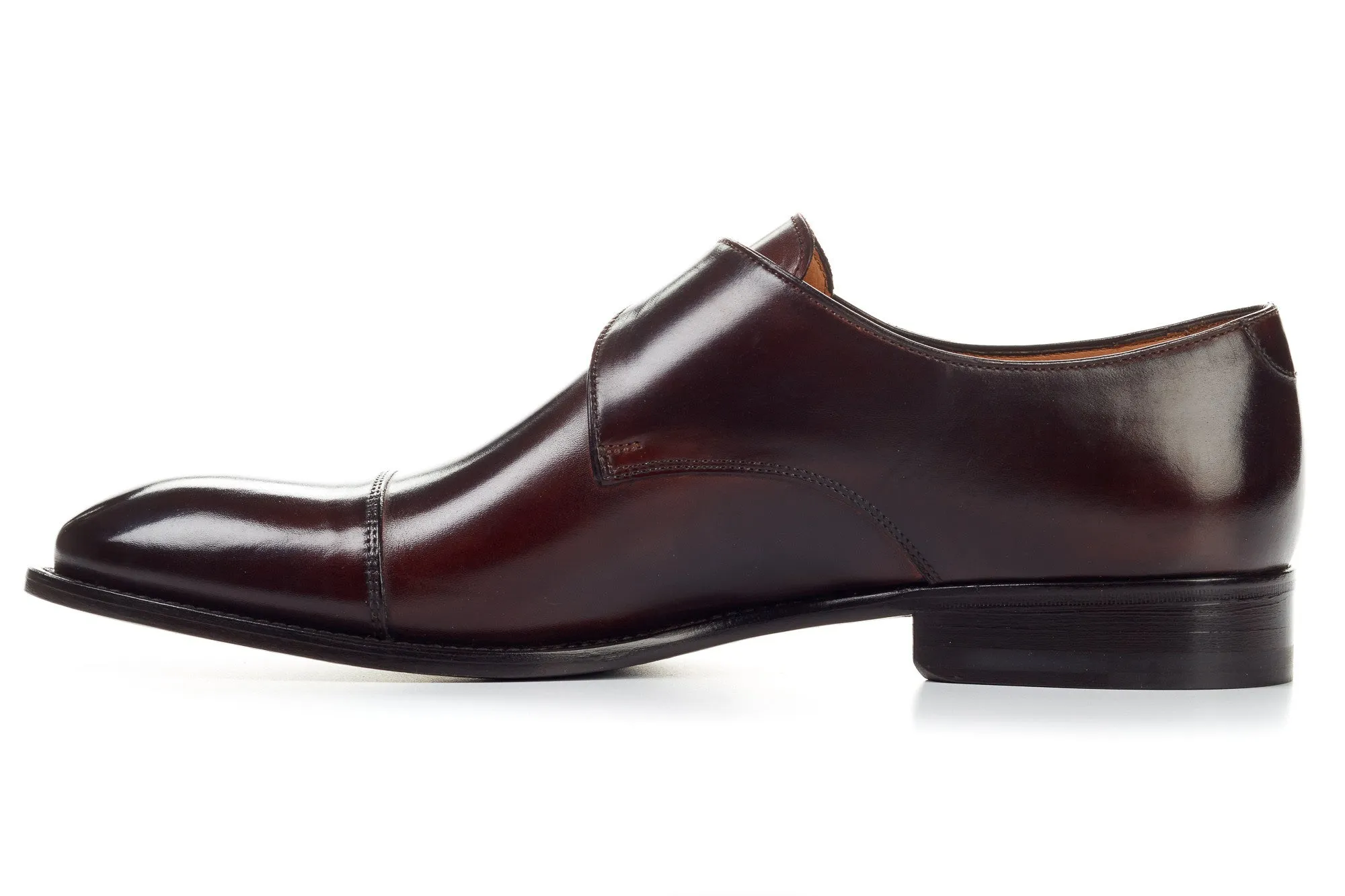 The Olivier Single Monk Strap - Chocolate