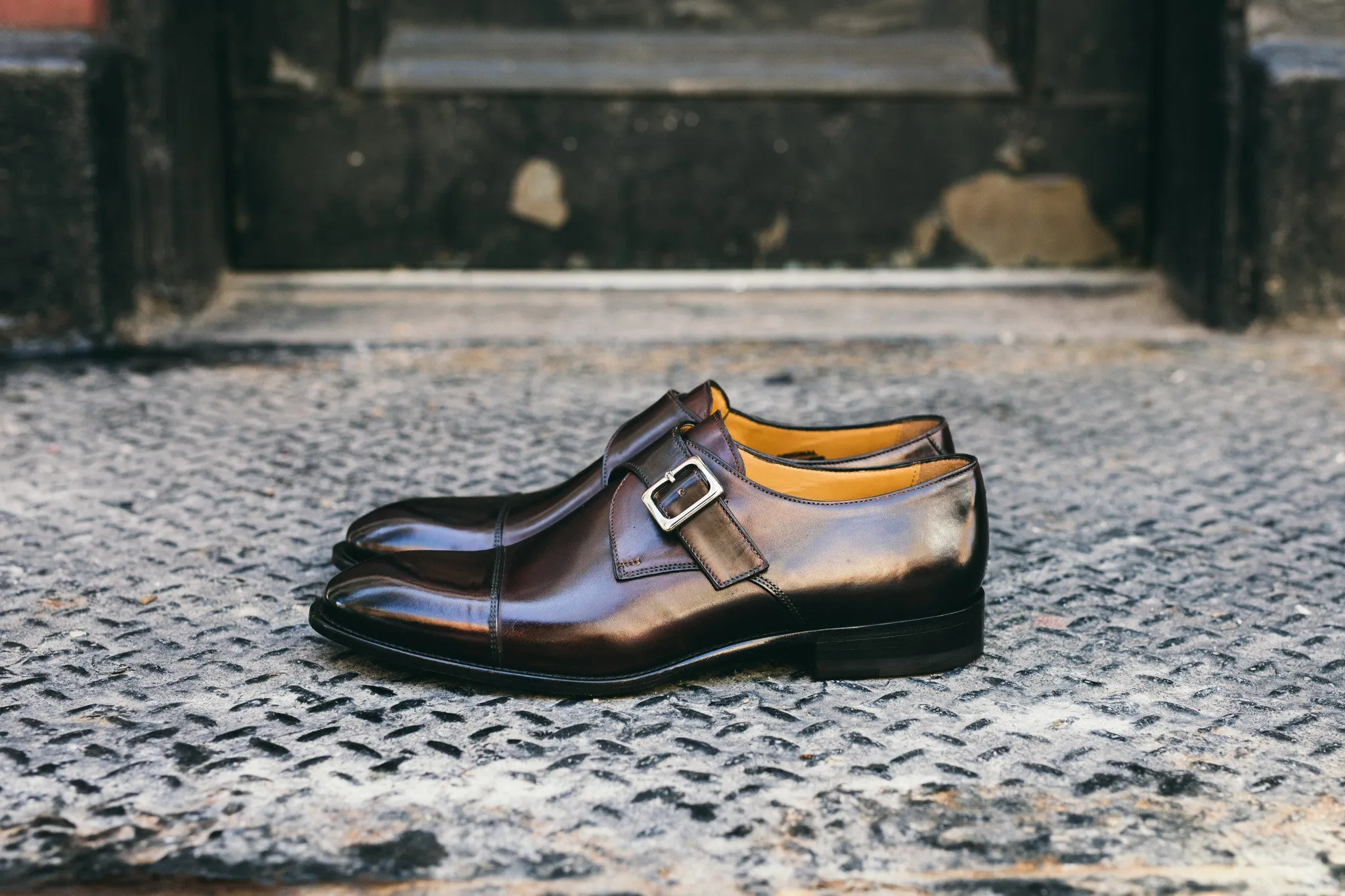 The Olivier Single Monk Strap - Chocolate