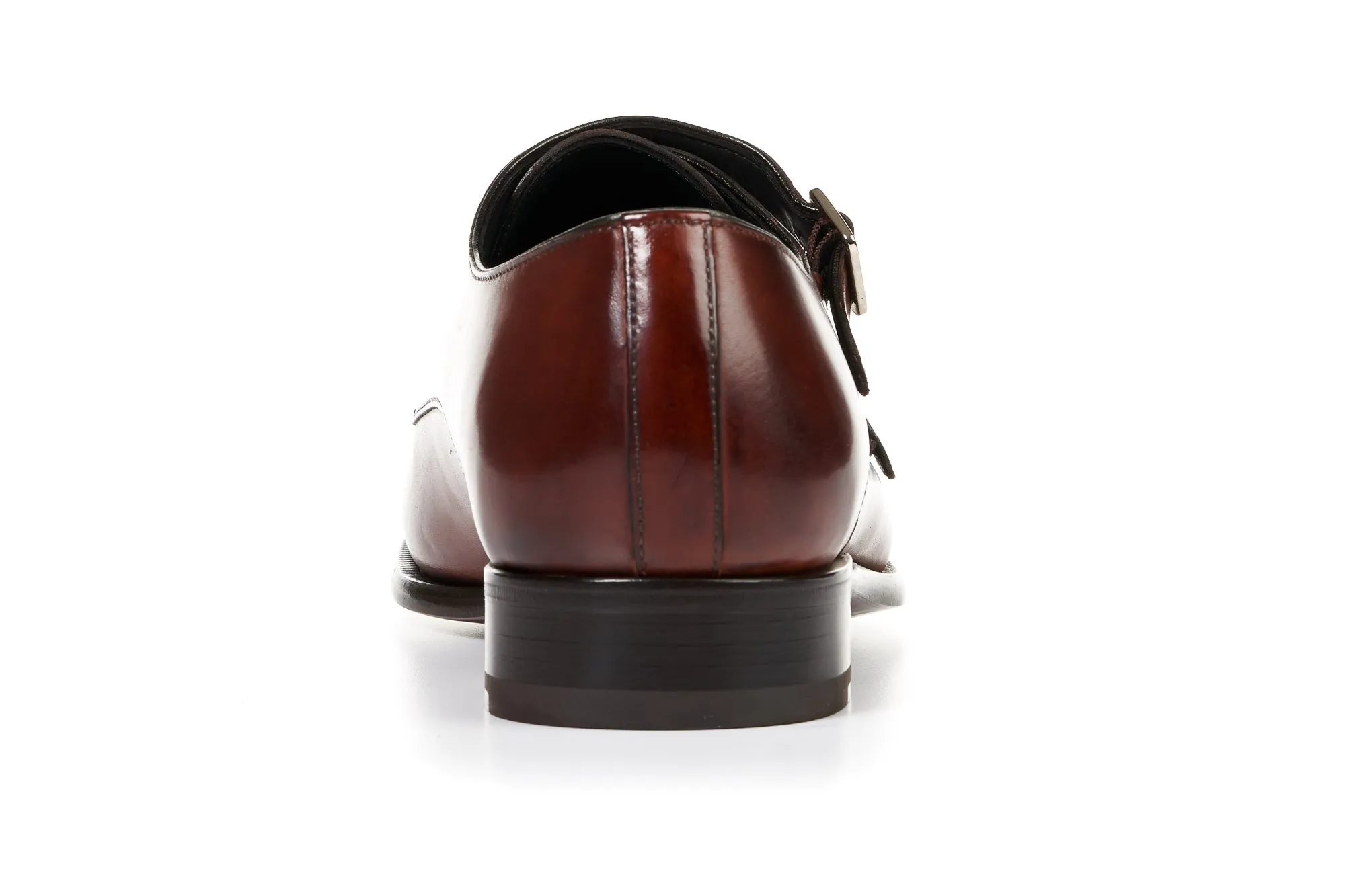 The Poitier Double Monk Strap - Havana Brown