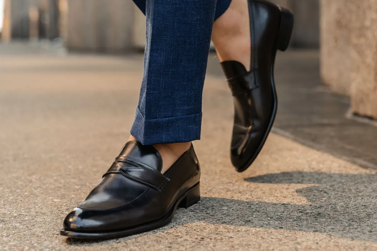 The Stewart Penny Loafer - Nero