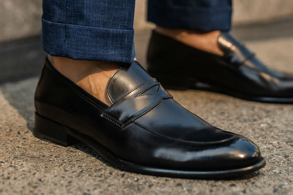 The Stewart Penny Loafer - Nero