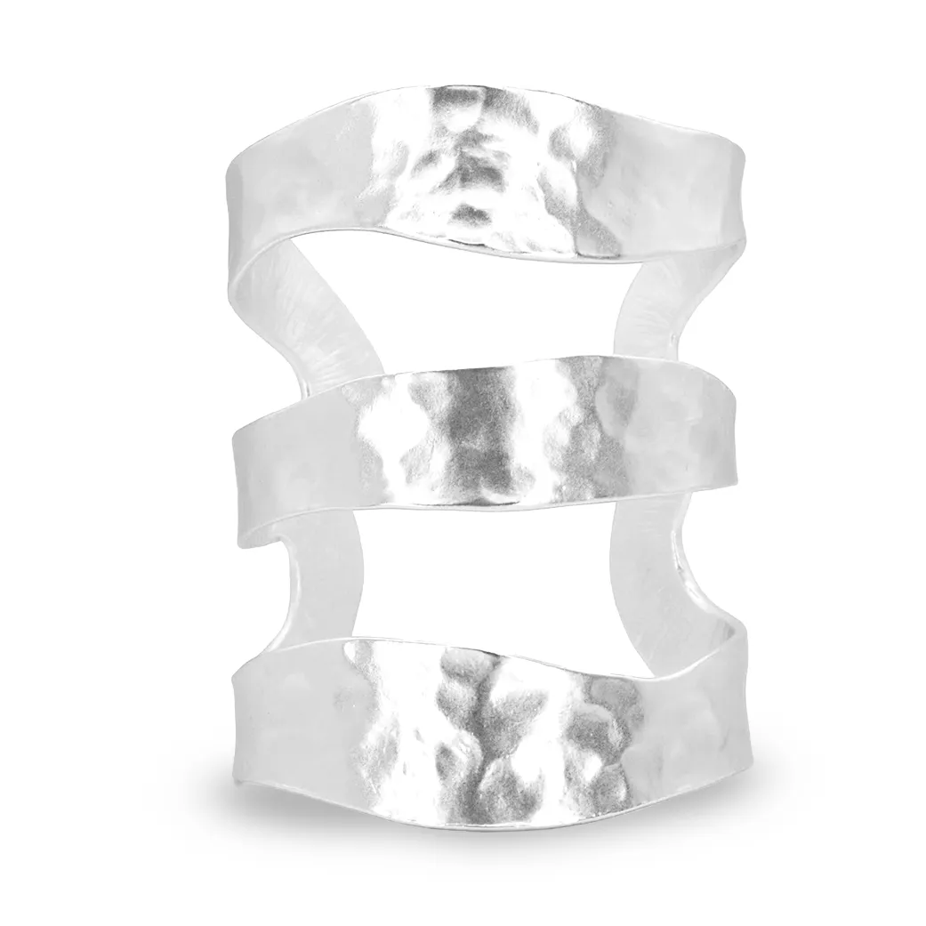 Three row Cuff Bracelet