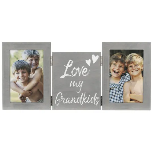 Tri-fold Grandkids 4X6 Frame