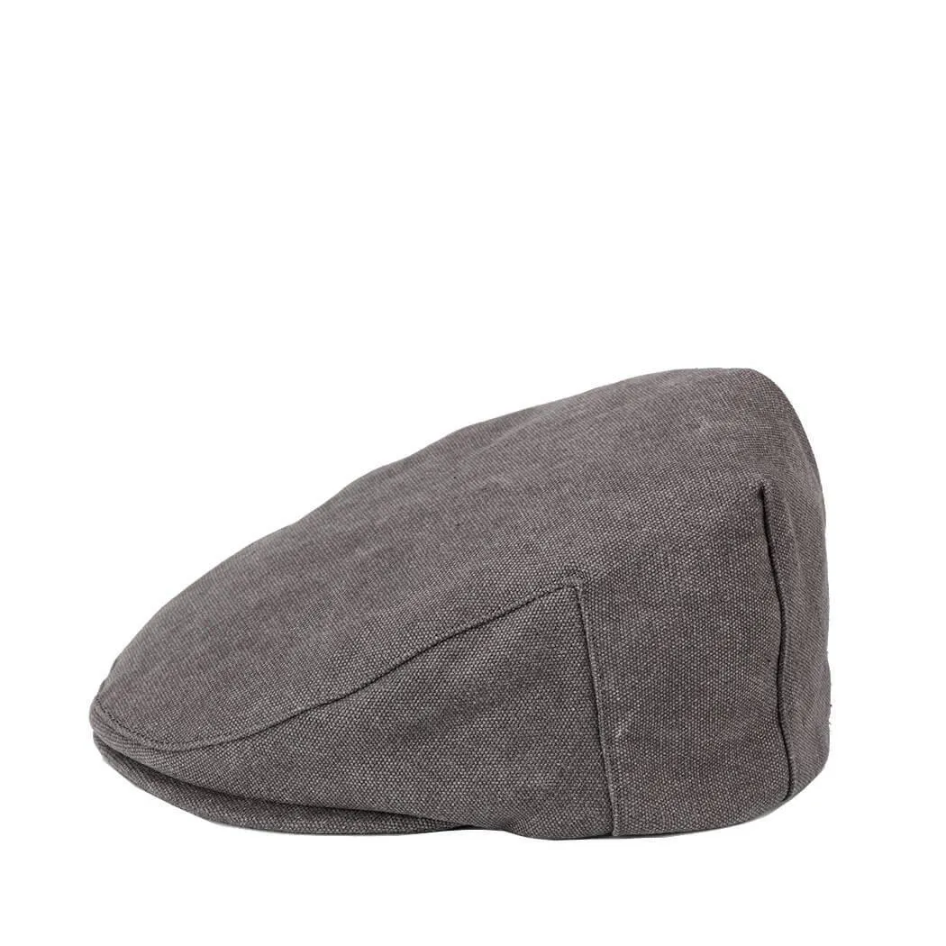 TRP0503 Troop London Accessories Canvas Old School Style Hat, Flat Cap, Shelby Newsboy Cap