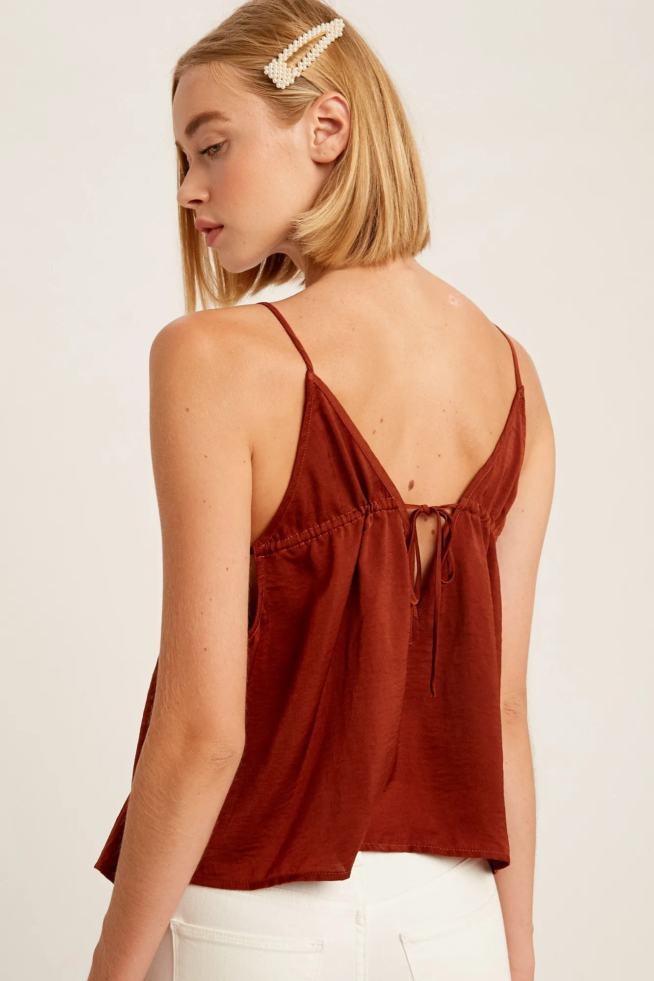 V-Neck Satin Camisole