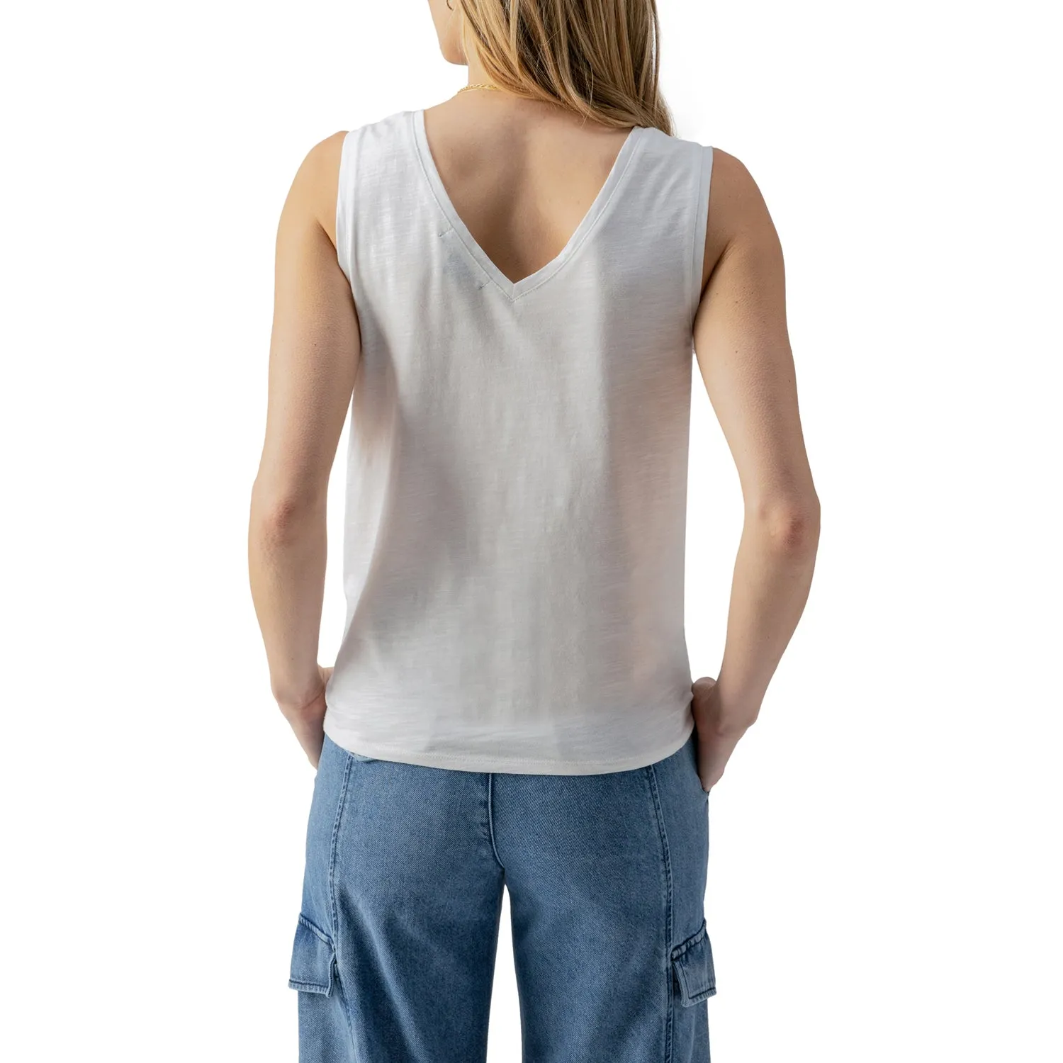 V-NECK TIE TANK - SANCTUARY