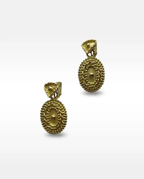 Valentino Etruscan Style Clip Earrings