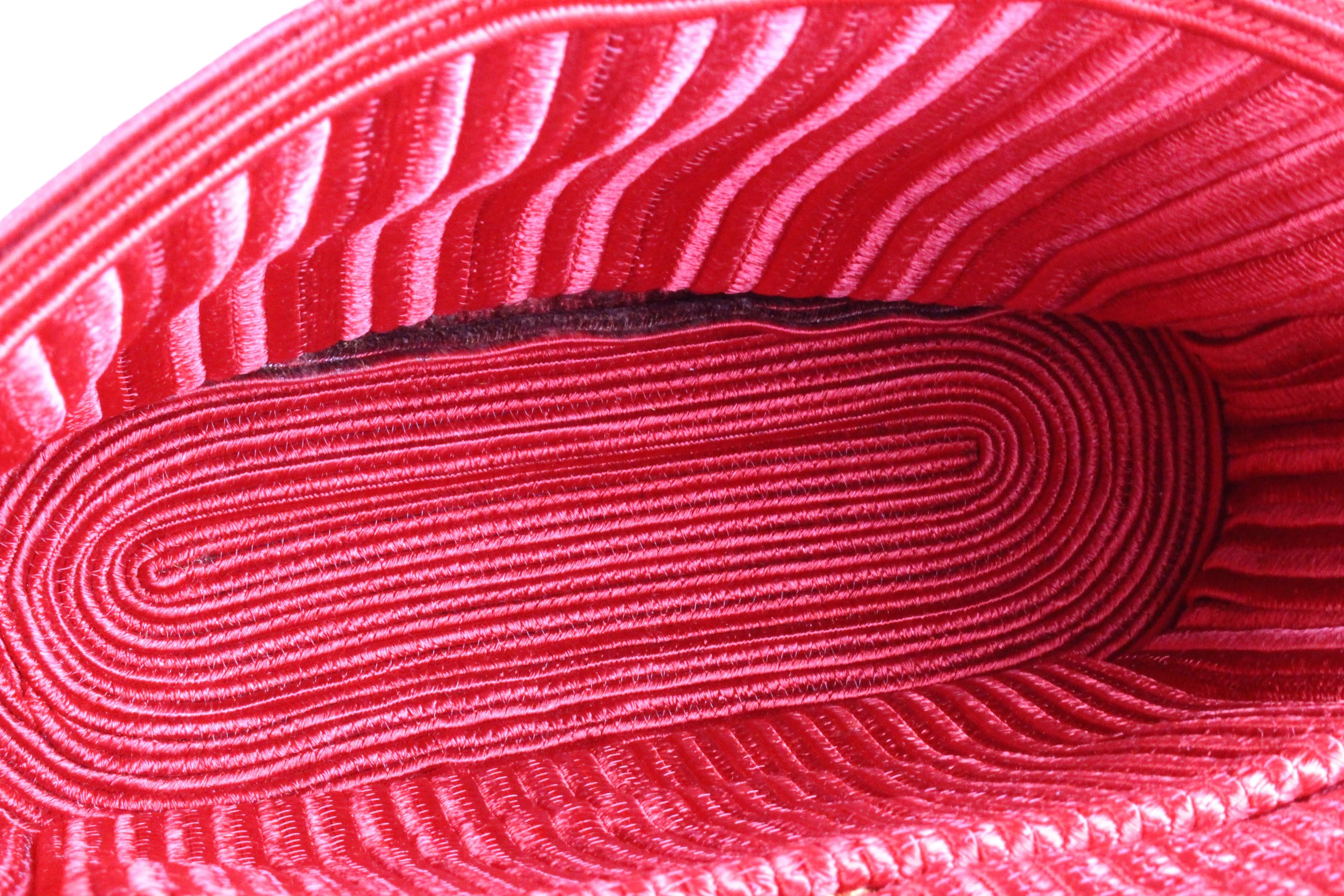 YVES SAINT LAURENT Ribe Gauche red passementerie bag